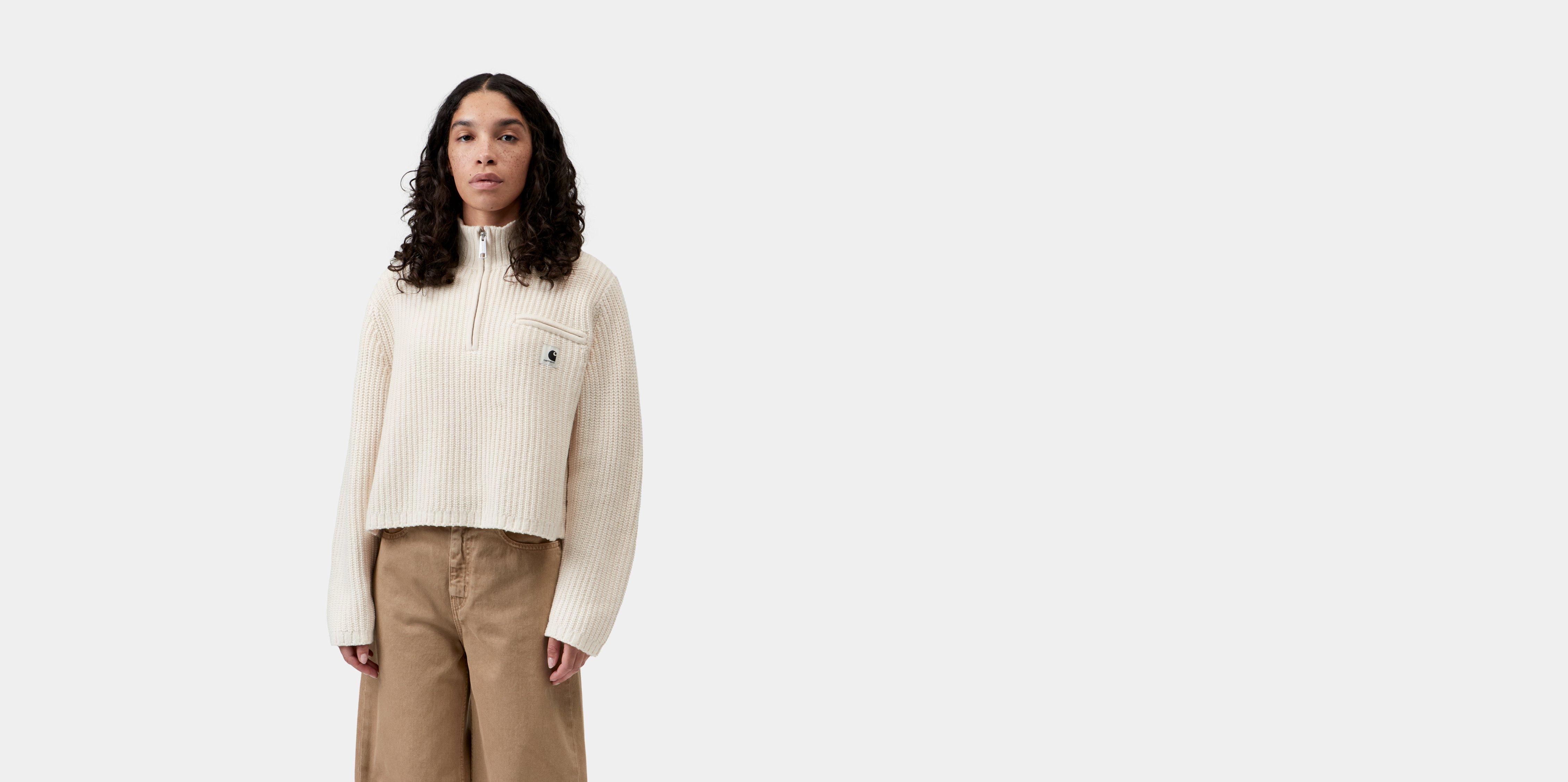 Carhartt WIP W' Detroit Half Zip Sweater Natural | beige | S | Women