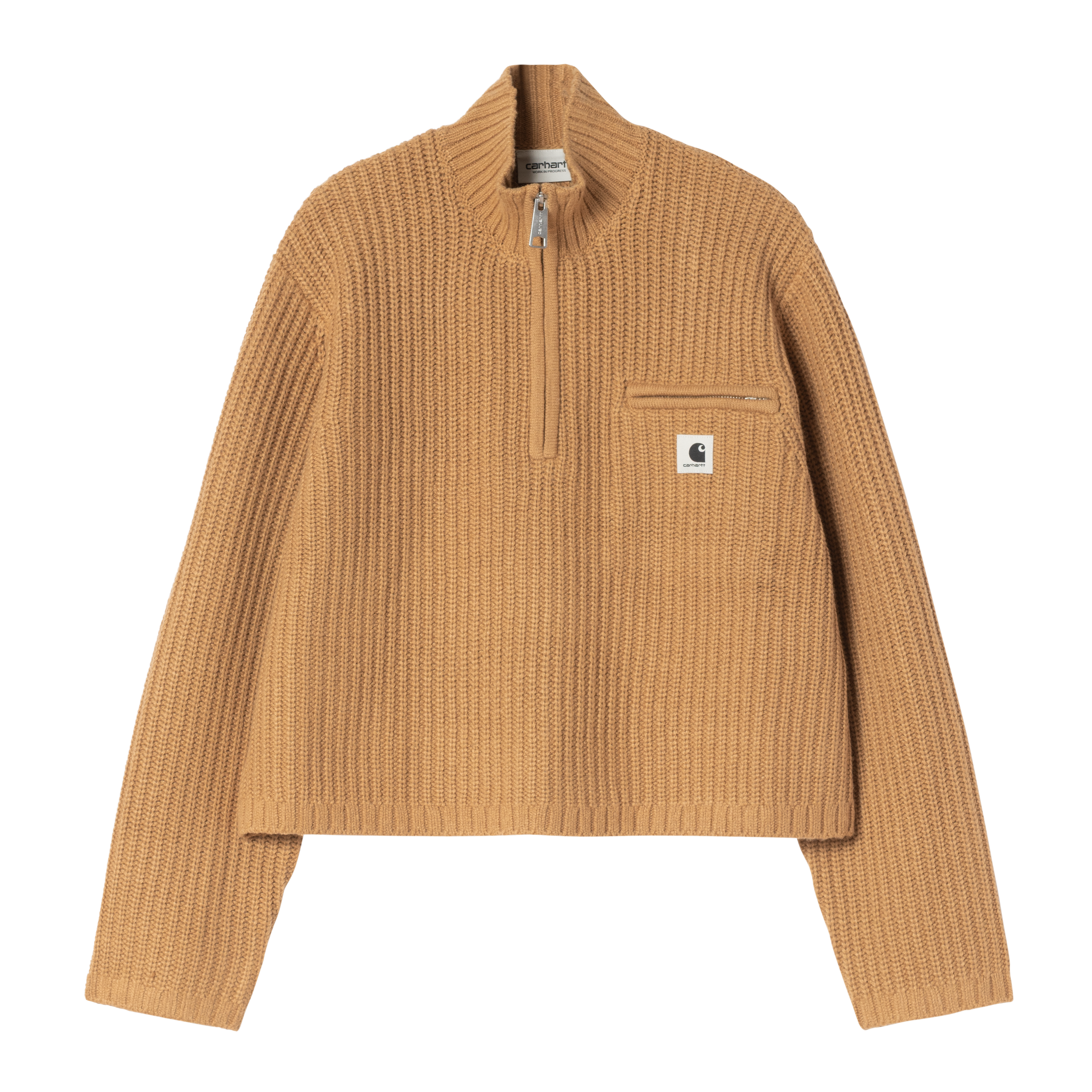Carhartt WIP Women's Detroit Half Zip Sweater, WIP Dusty H
