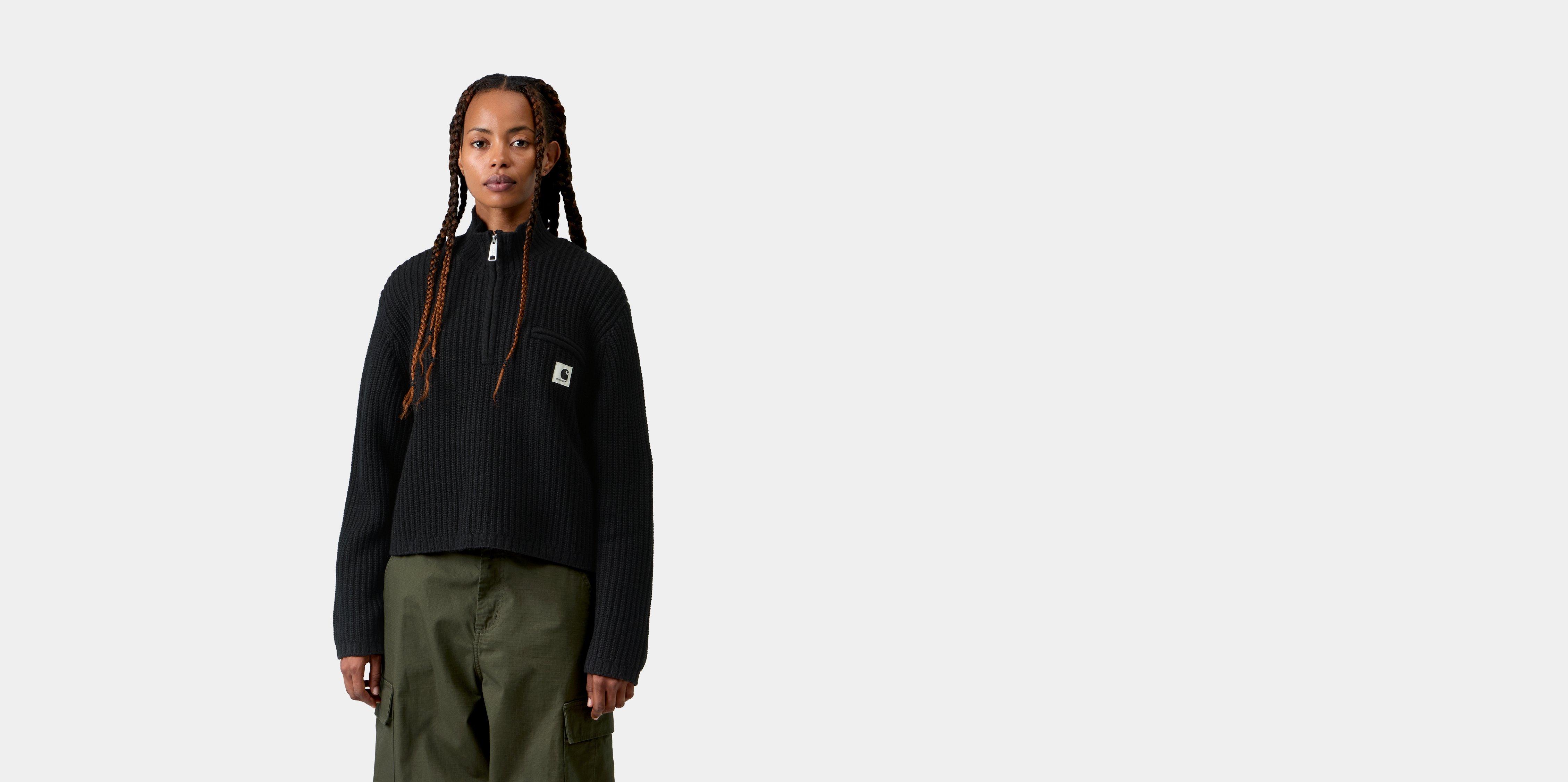 Carhartt WIP W' Detroit Half Zip Sweater Black | XS | Women