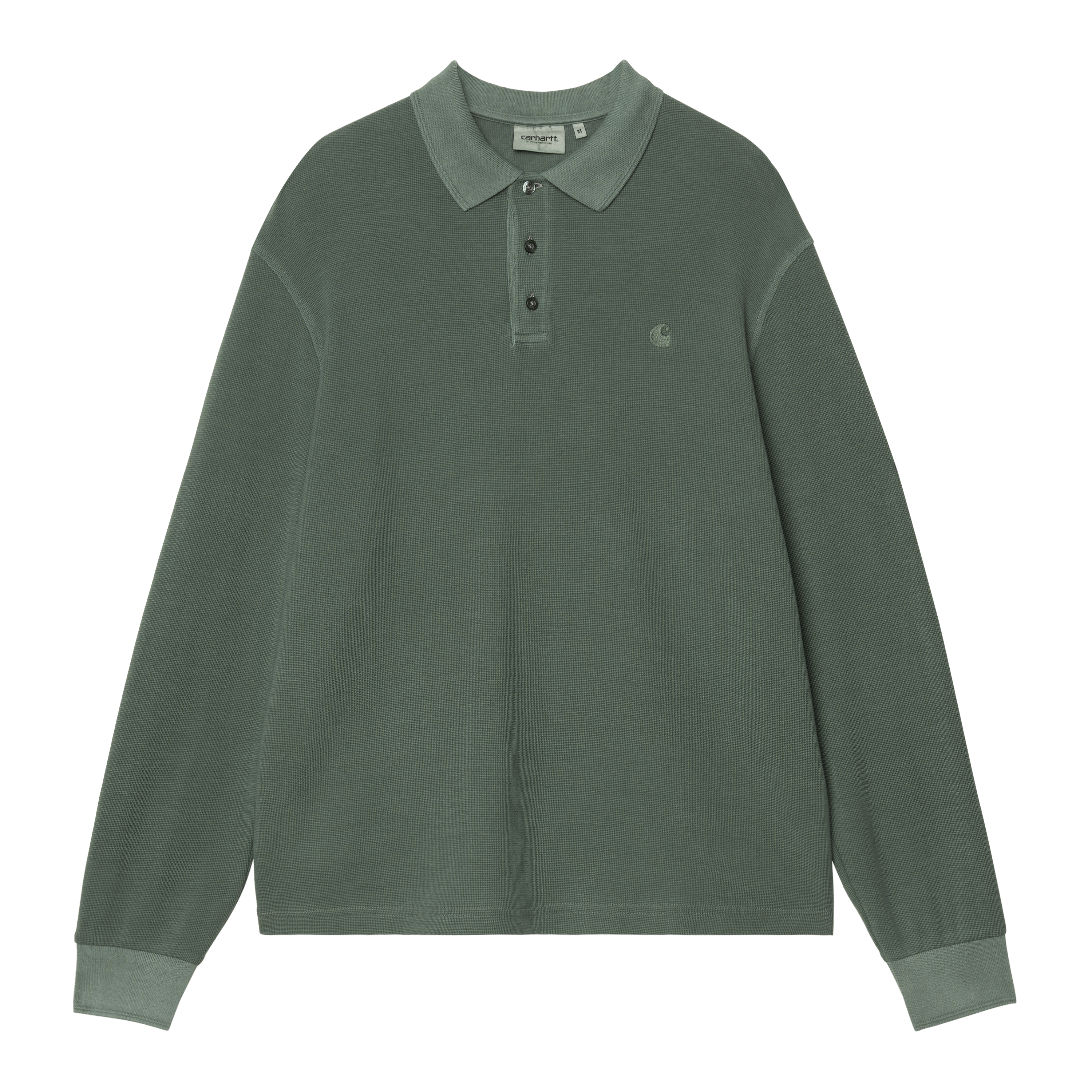 Carhartt WIP L/S Waffle Rugby Shirt, Dark Scarab | Official Online
