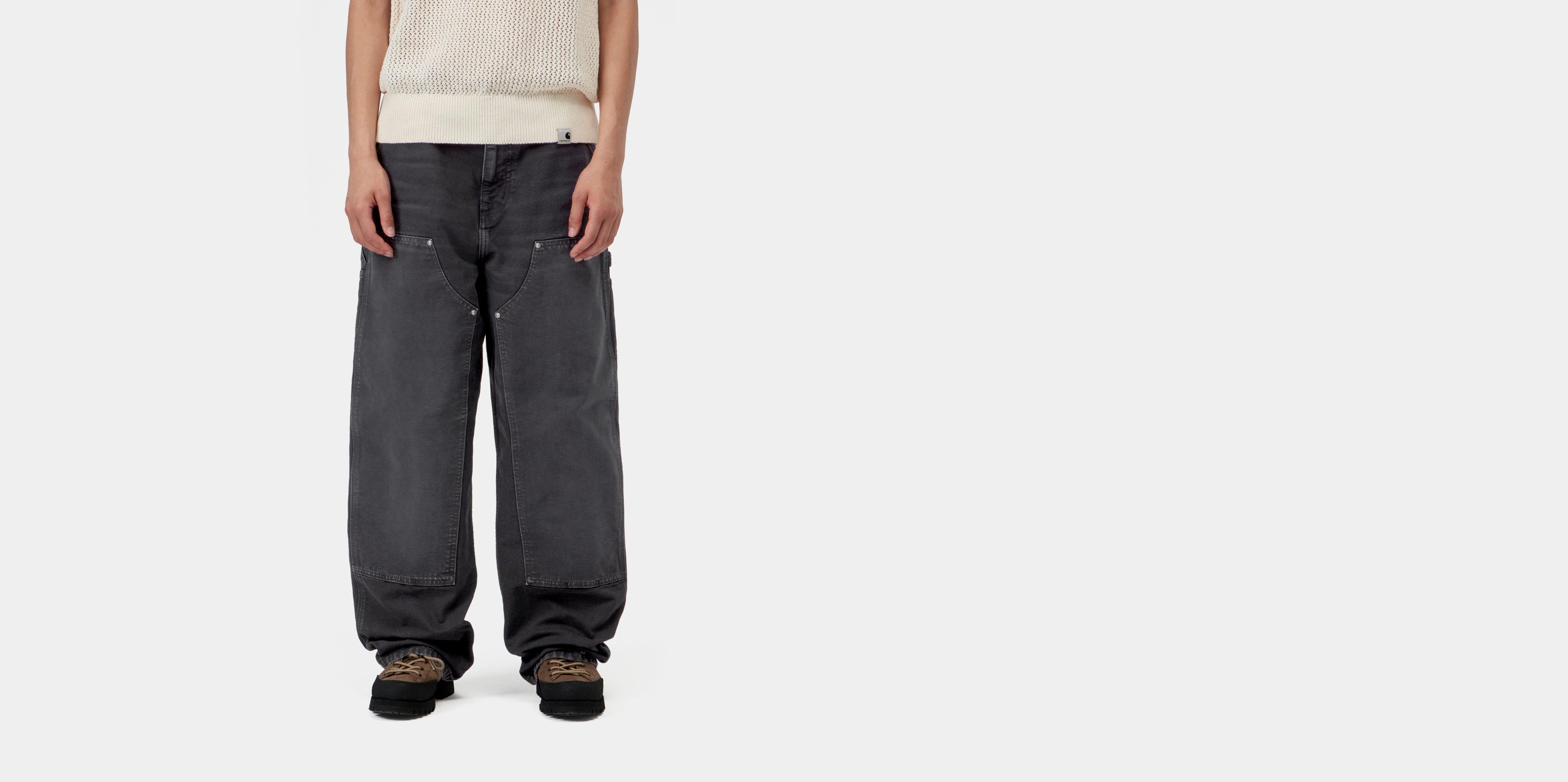Carhartt WIP W' Brandon Double Knee Pant Black destroy wash | S | Women