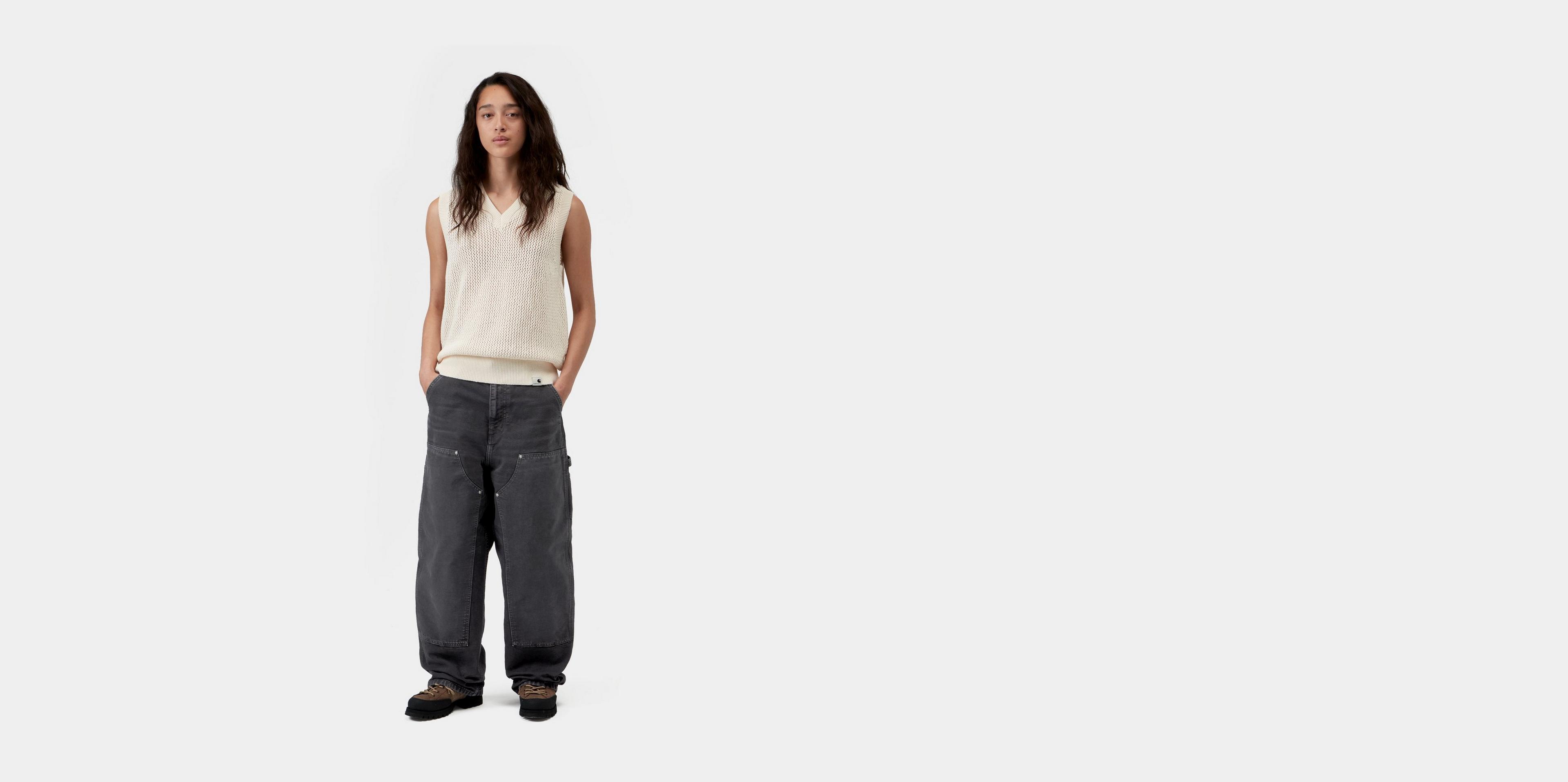 Carhartt WIP Women's Brandon Double Knee Pant, Black | Official