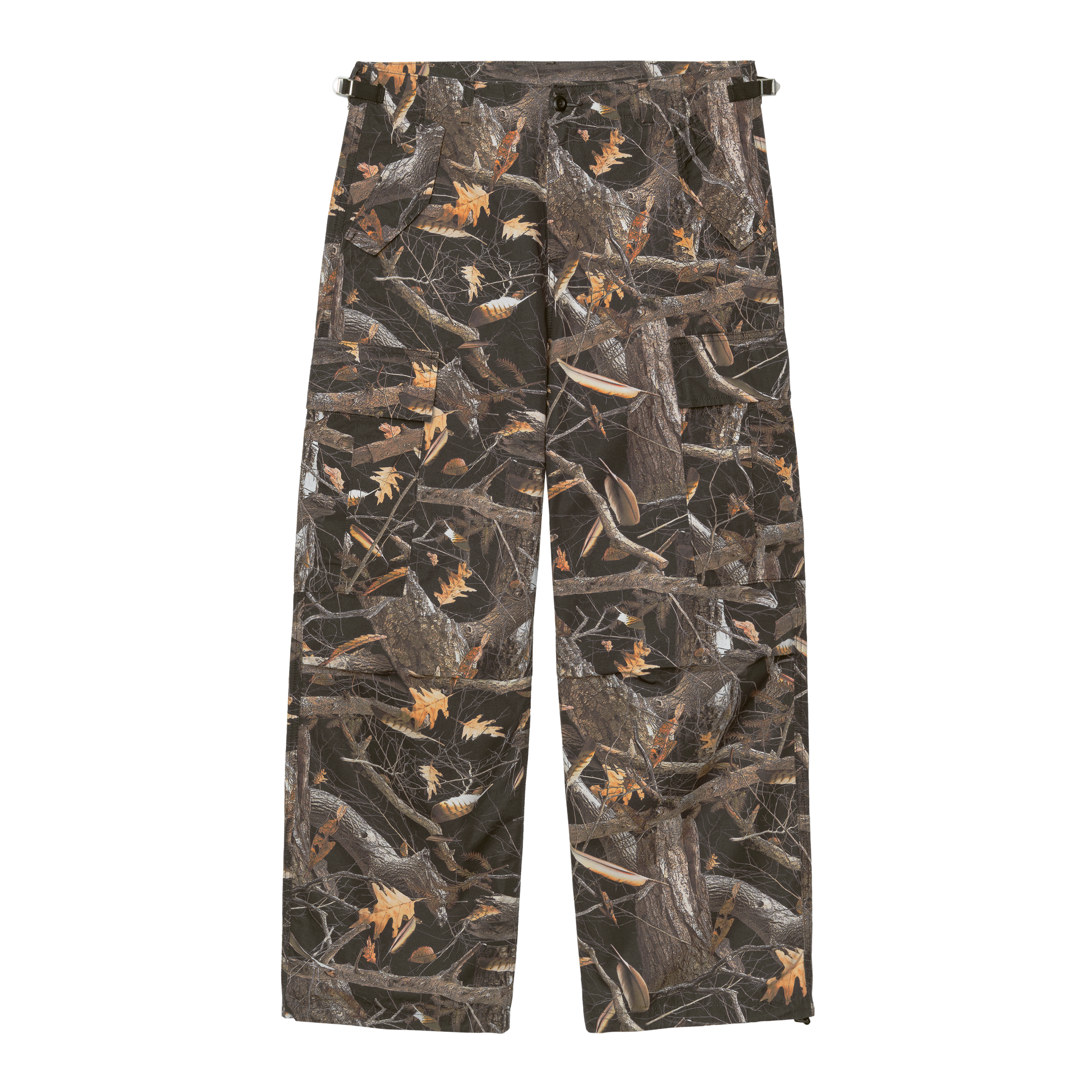 Carhartt WIP Single Knee Pant, Camo Feather Tree, Black | Official