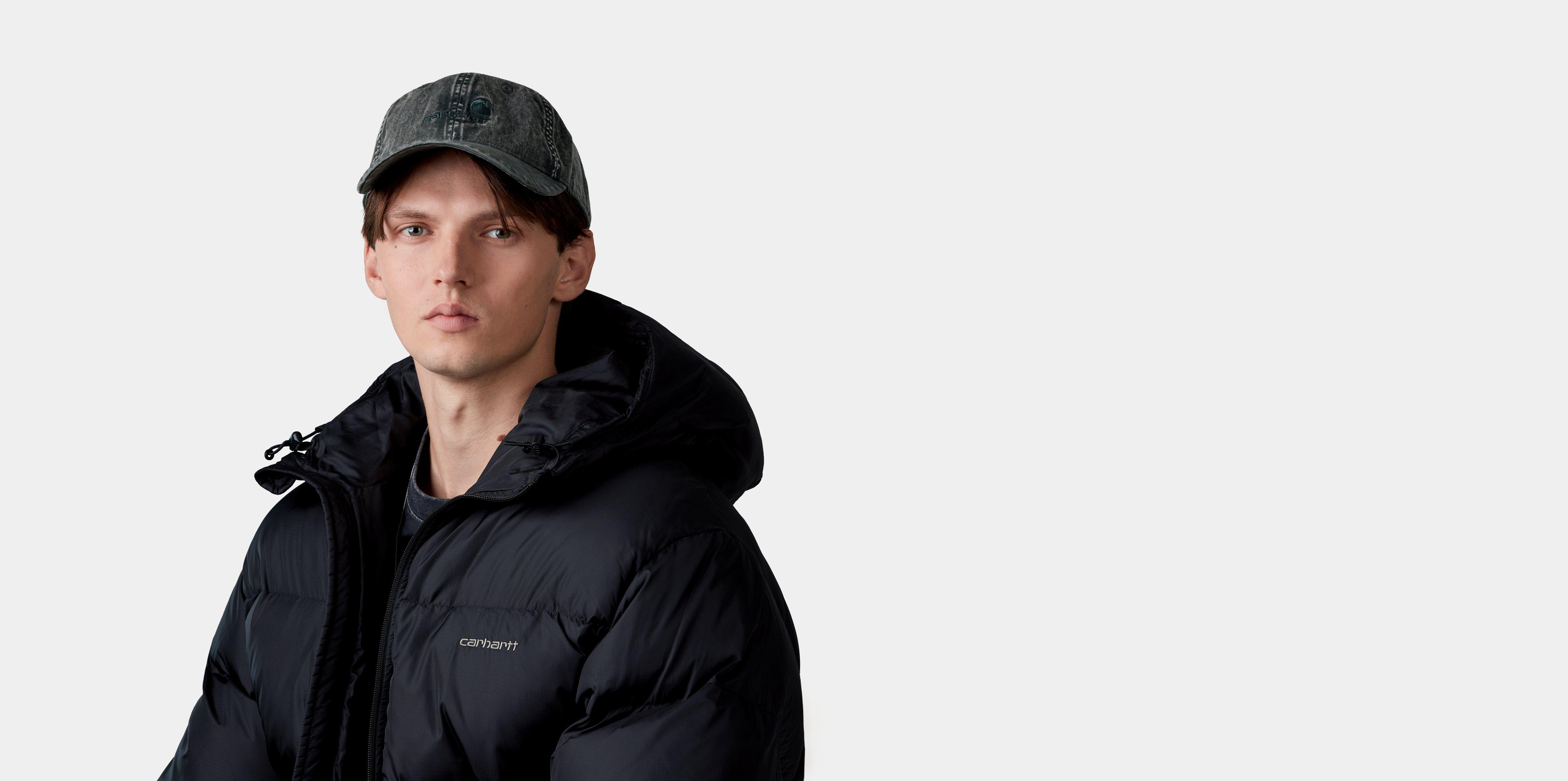 Carhartt WIP Lambert Cap Raven moon wash | black