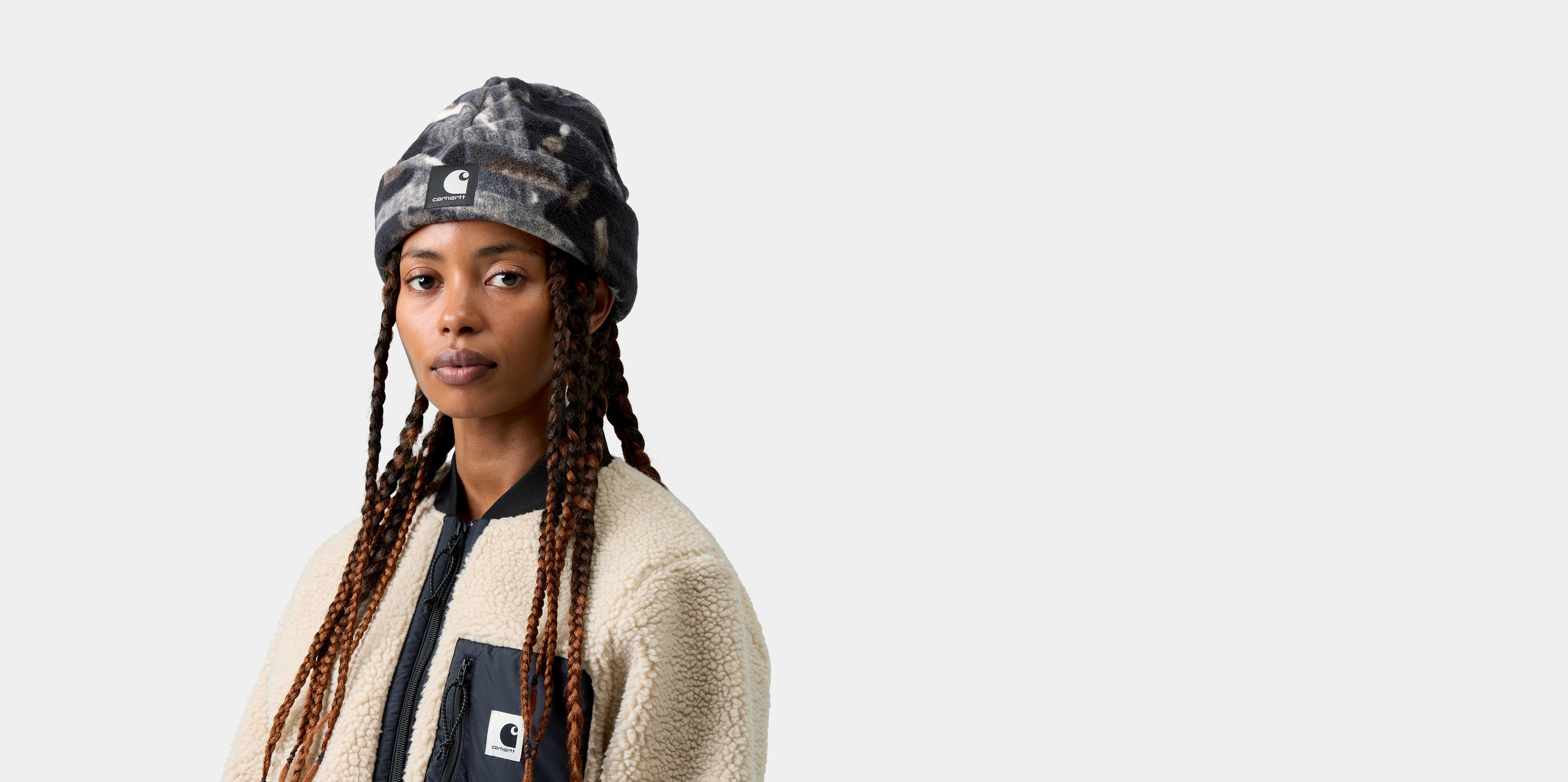Carhartt WIP Blevin Beanie Camo Feather Tree, Black | multicolor|black|camo
