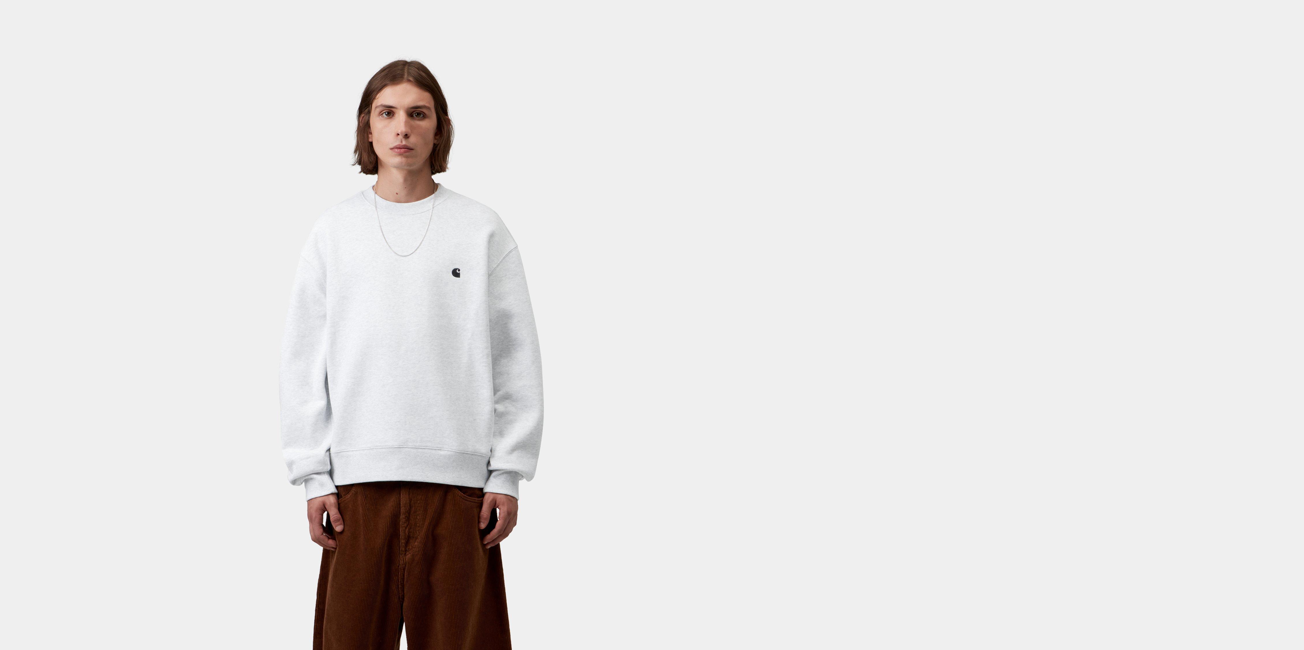 Carhartt WIP Mack Sweatshirt Ash Heather / Black | grey | L | Men