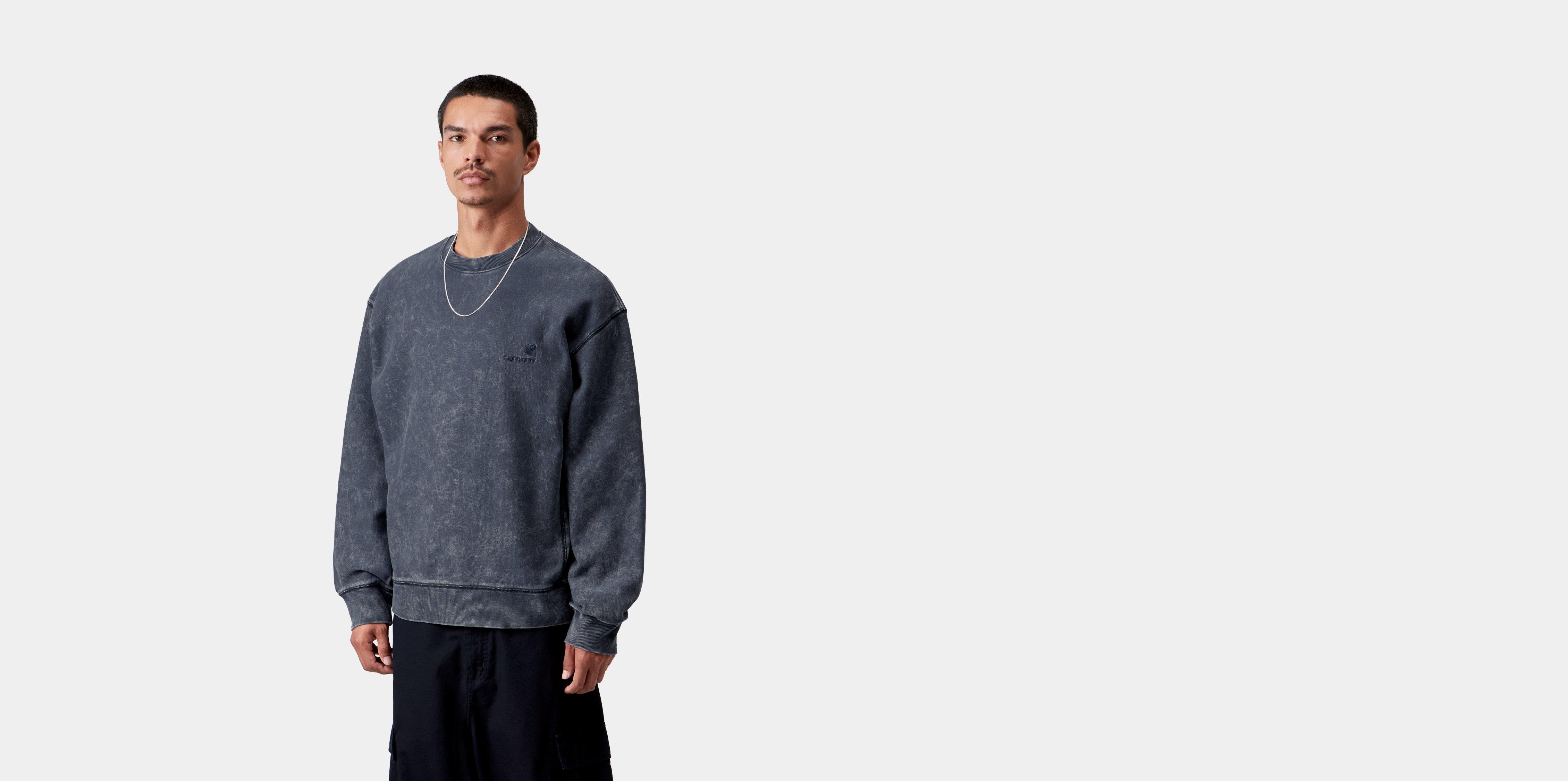 Carhartt WIP Lambert Sweatshirt Dark Navy moon wash | blue | S | Men