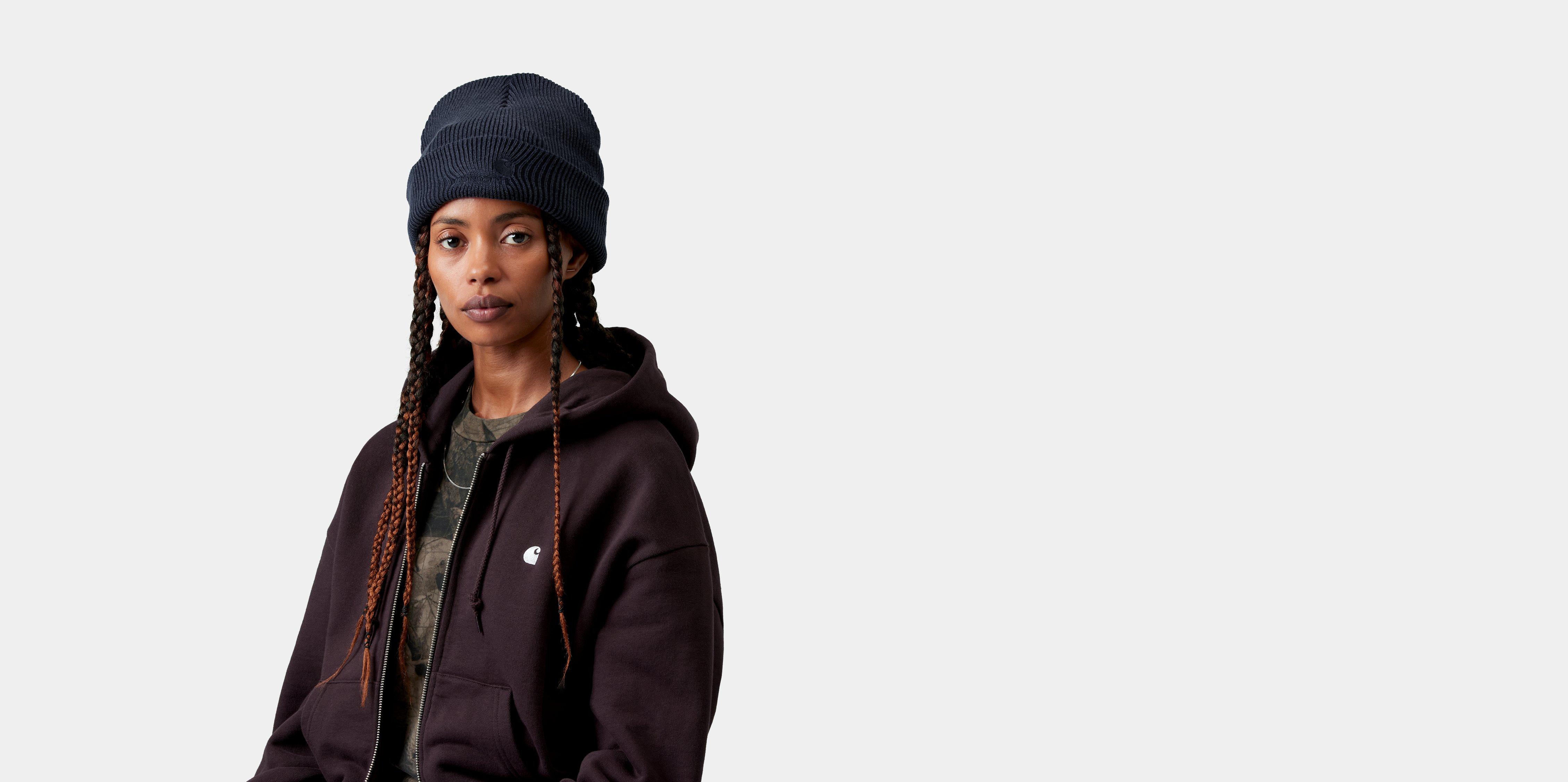 Carhartt WIP Lambert Beanie Dark Navy moon wash | blue