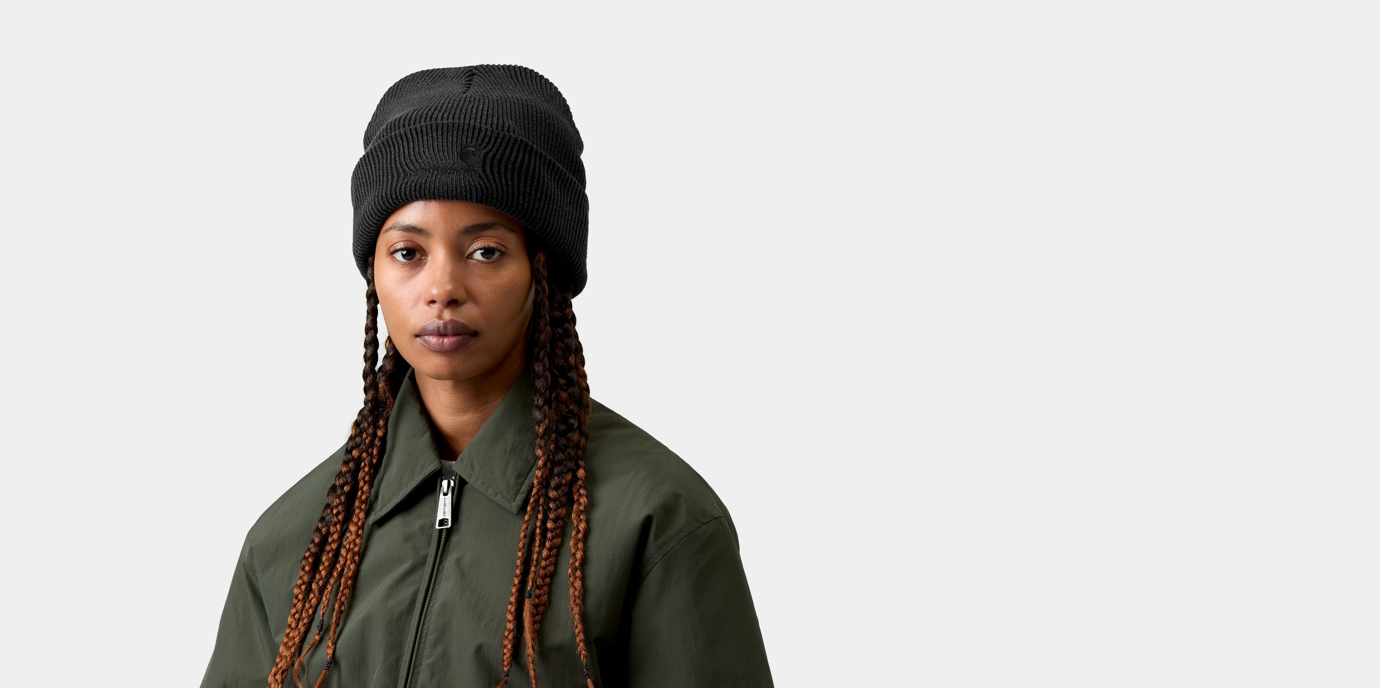 Carhartt WIP Lambert Beanie Black moon wash