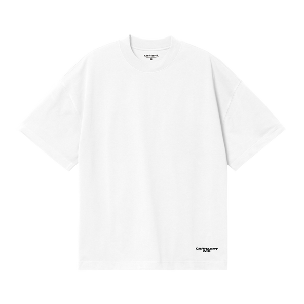 S/S Magazine Script T-Shirt White / Black