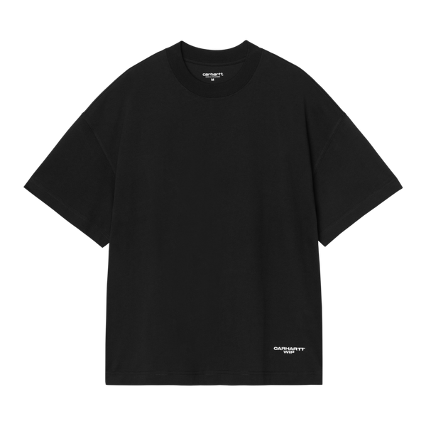 S/S Magazine Script T-Shirt Black / White