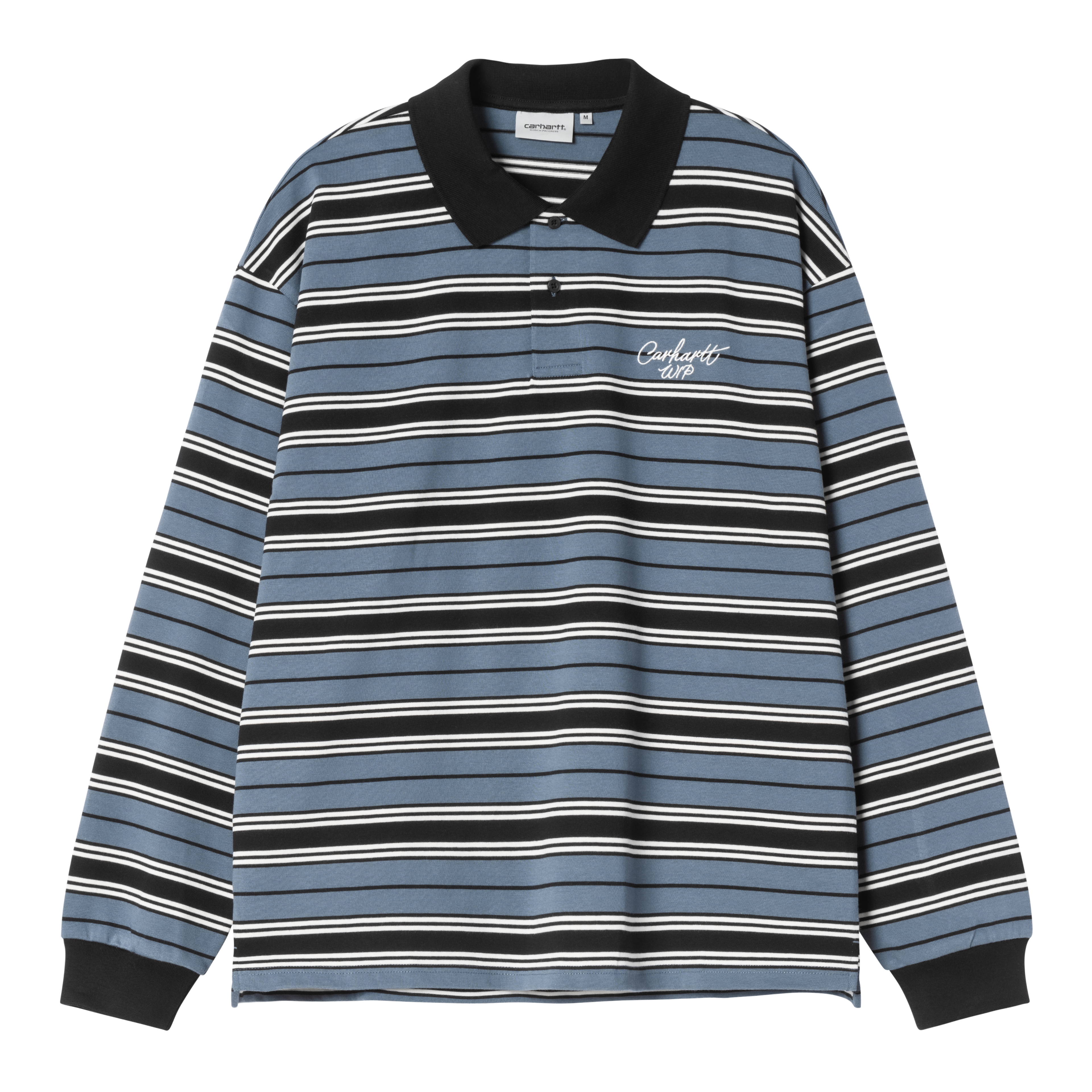 Carhartt WIP L/S Devitt Rugby Shirt, Devitt Stripe, Icesheet