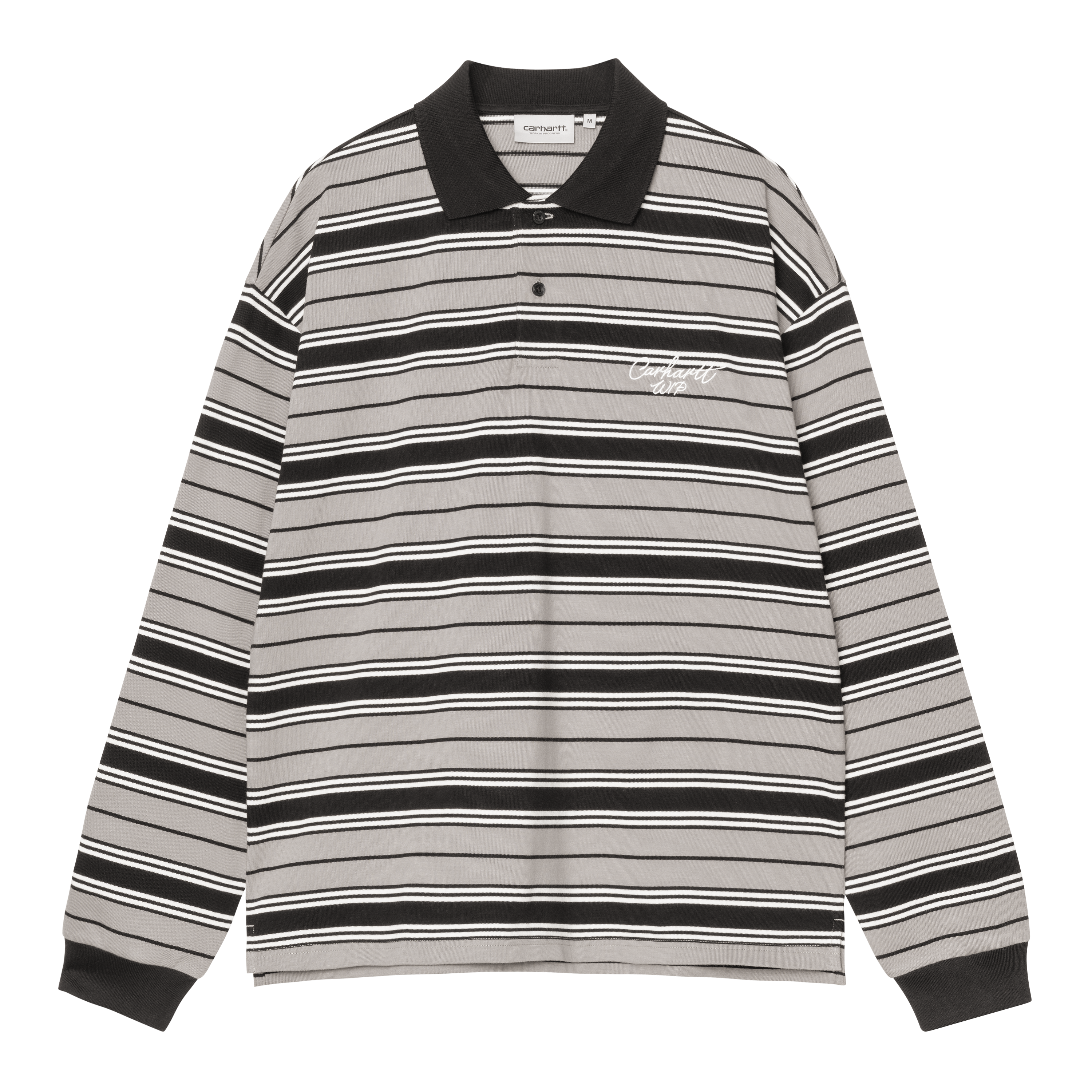 Carhartt WIP L/S Devitt Rugby Shirt, Devitt Stripe, Shady Grey