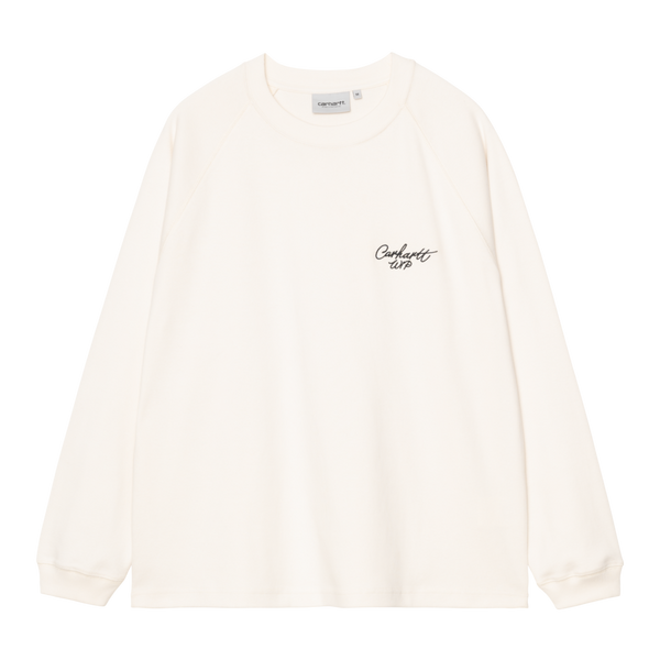 L/S Signature Rib T-Shirt Wax / Black