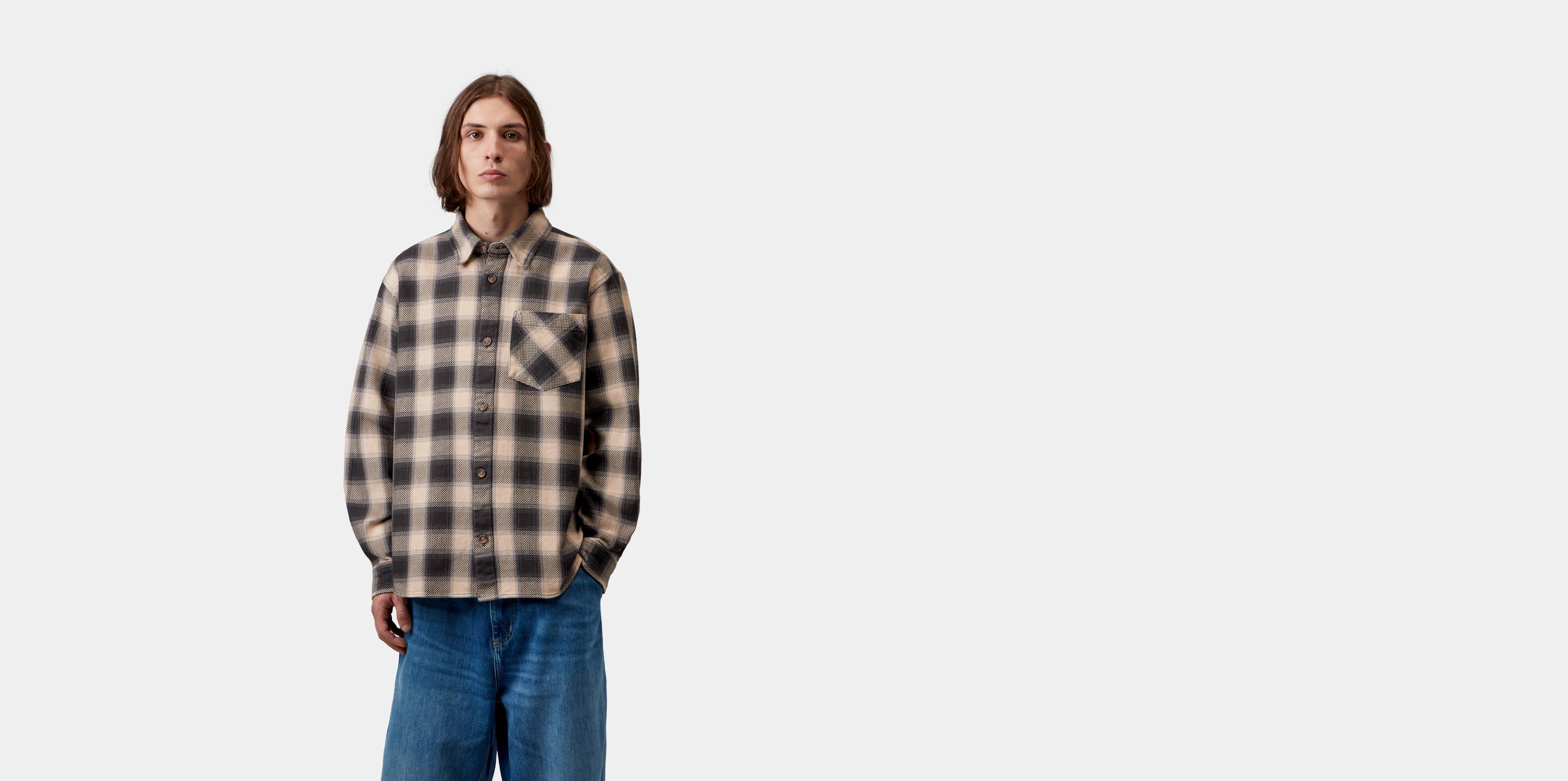 Carhartt WIP L/S Dayne Shirt Dayne Check, Shady Purple | XXL | Men