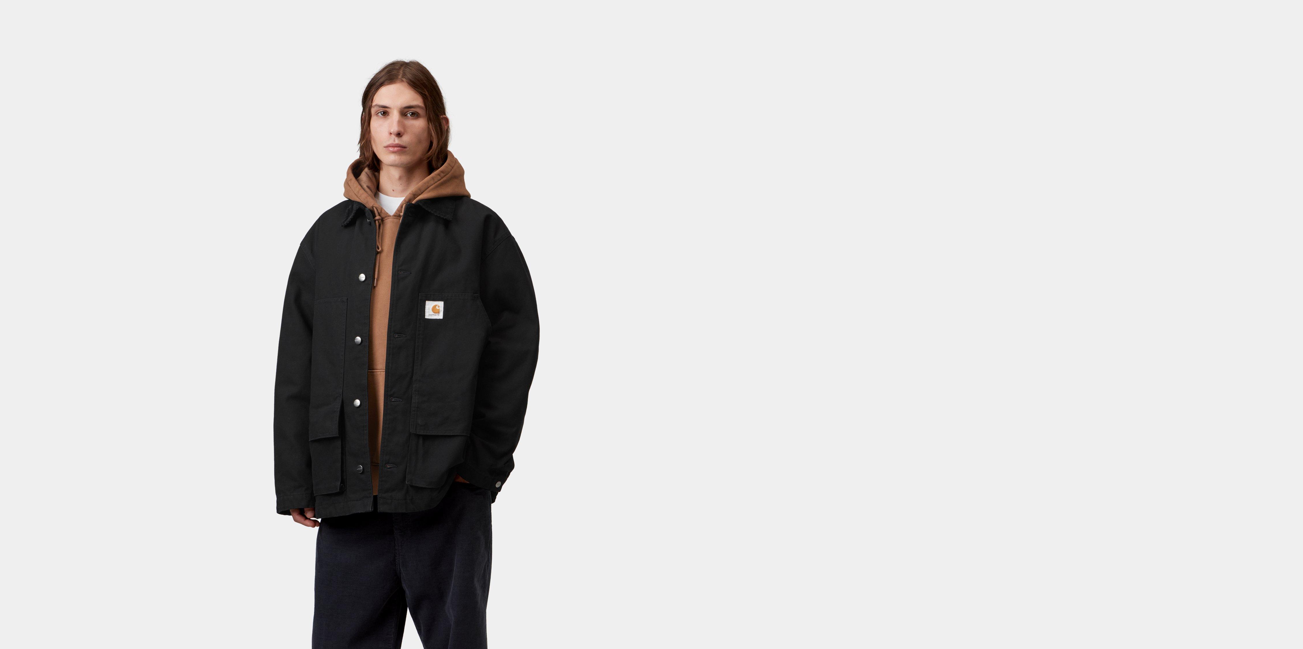 Carhartt WIP Lander Coat Black / Black stone washed | M | Men