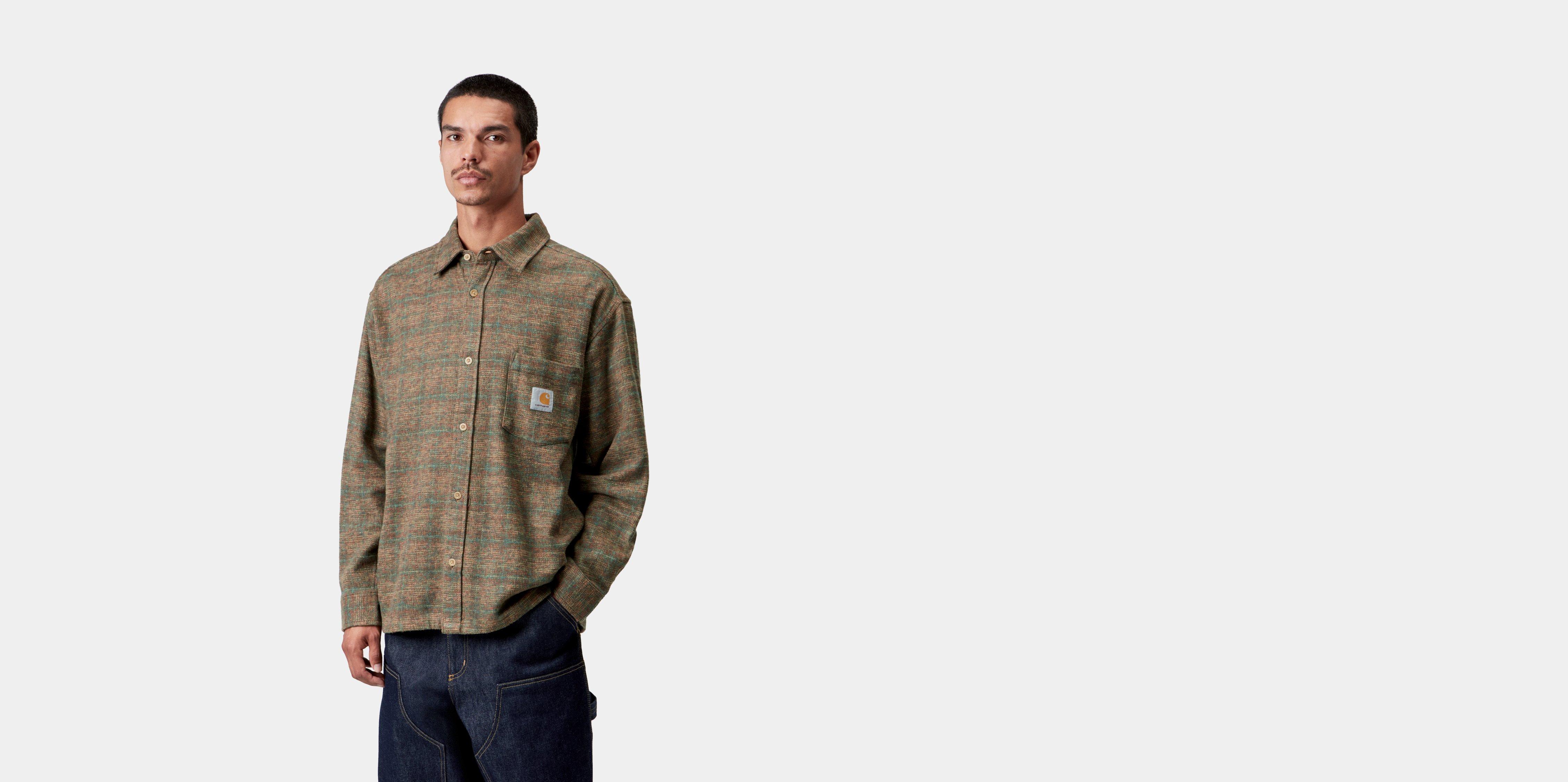 Carhartt WIP L/S Bagley Shirt Bagley Check, Hamilton Brown | XS | Men