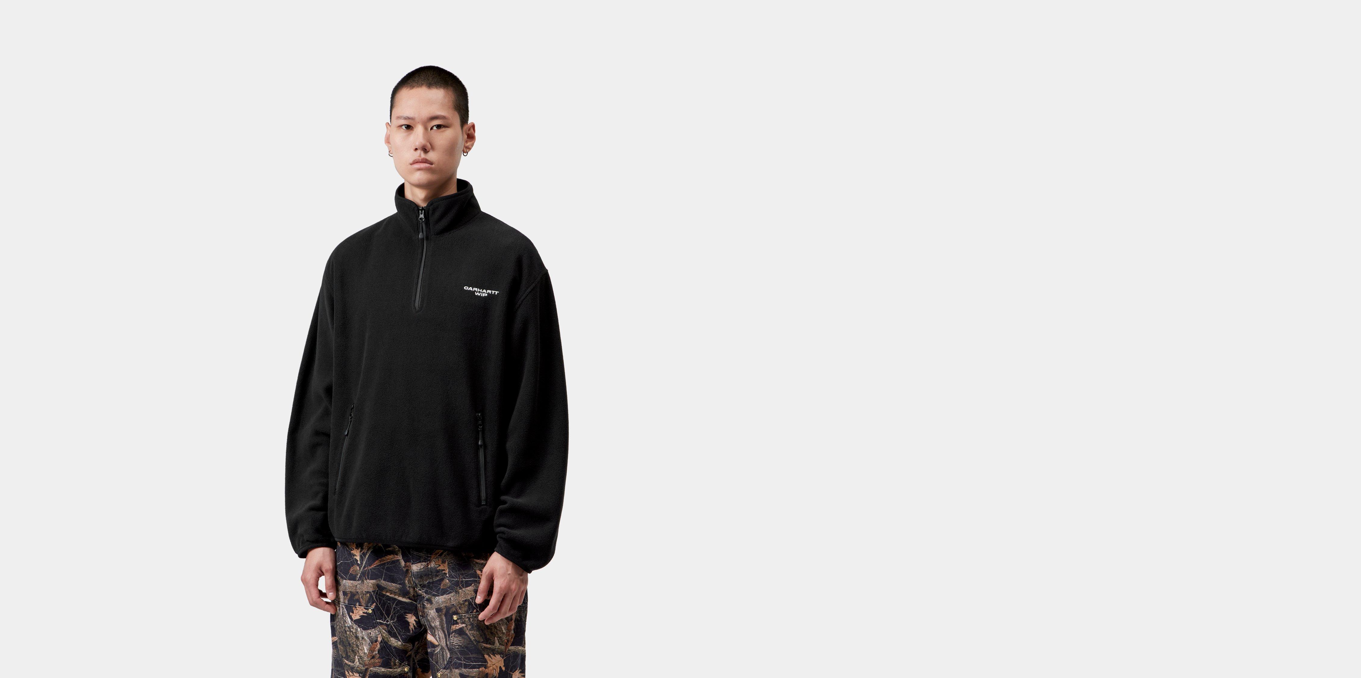 Carhartt WIP Edmore Half Zip Sweat Black / White | S | Men