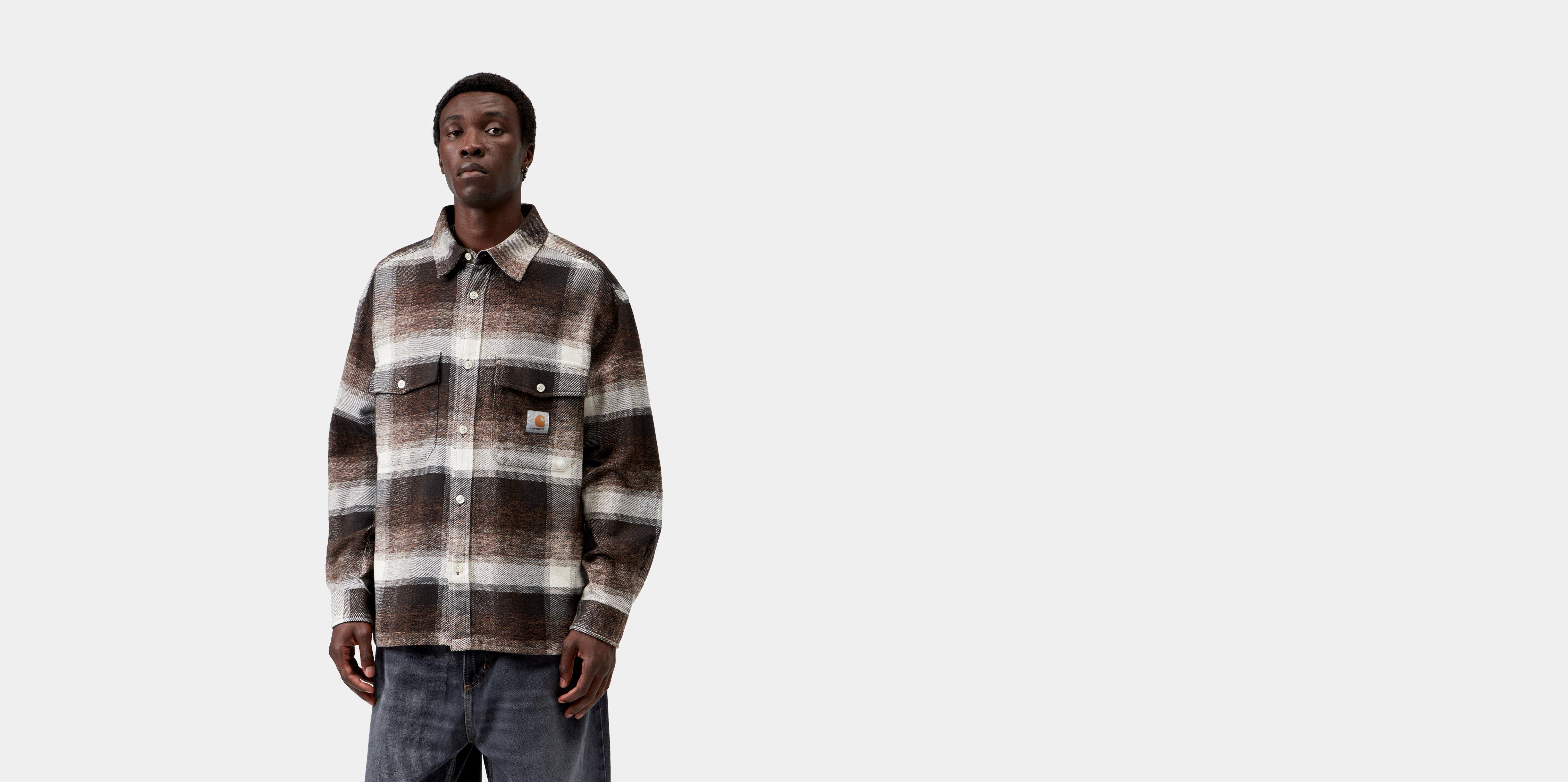 Carhartt WIP L/S Esterson Shirt Esterson Check, Tobacco | brown | L | Men