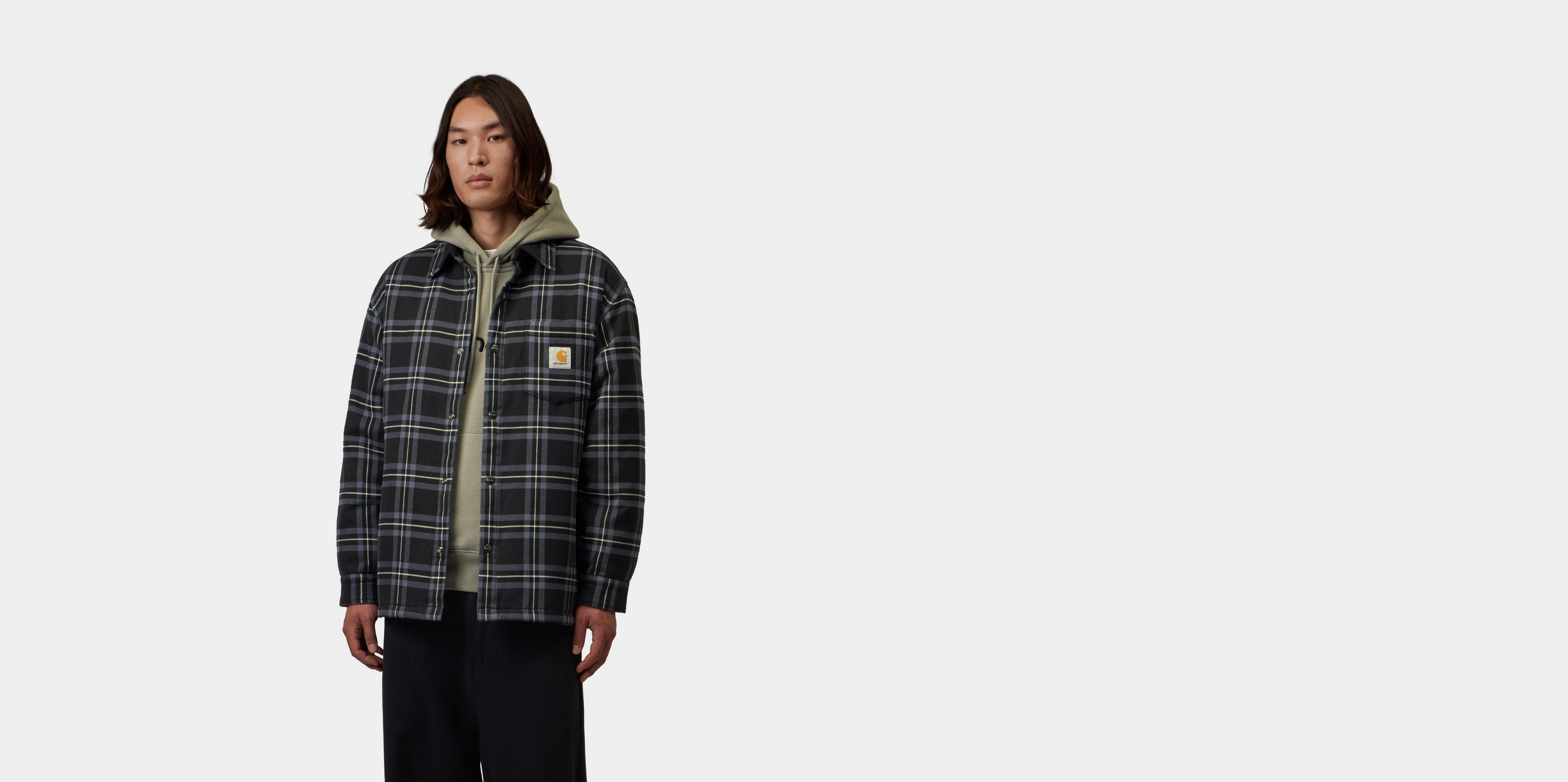 Carhartt WIP Baird Shirt Jac, Baird Check, Black | Official Online