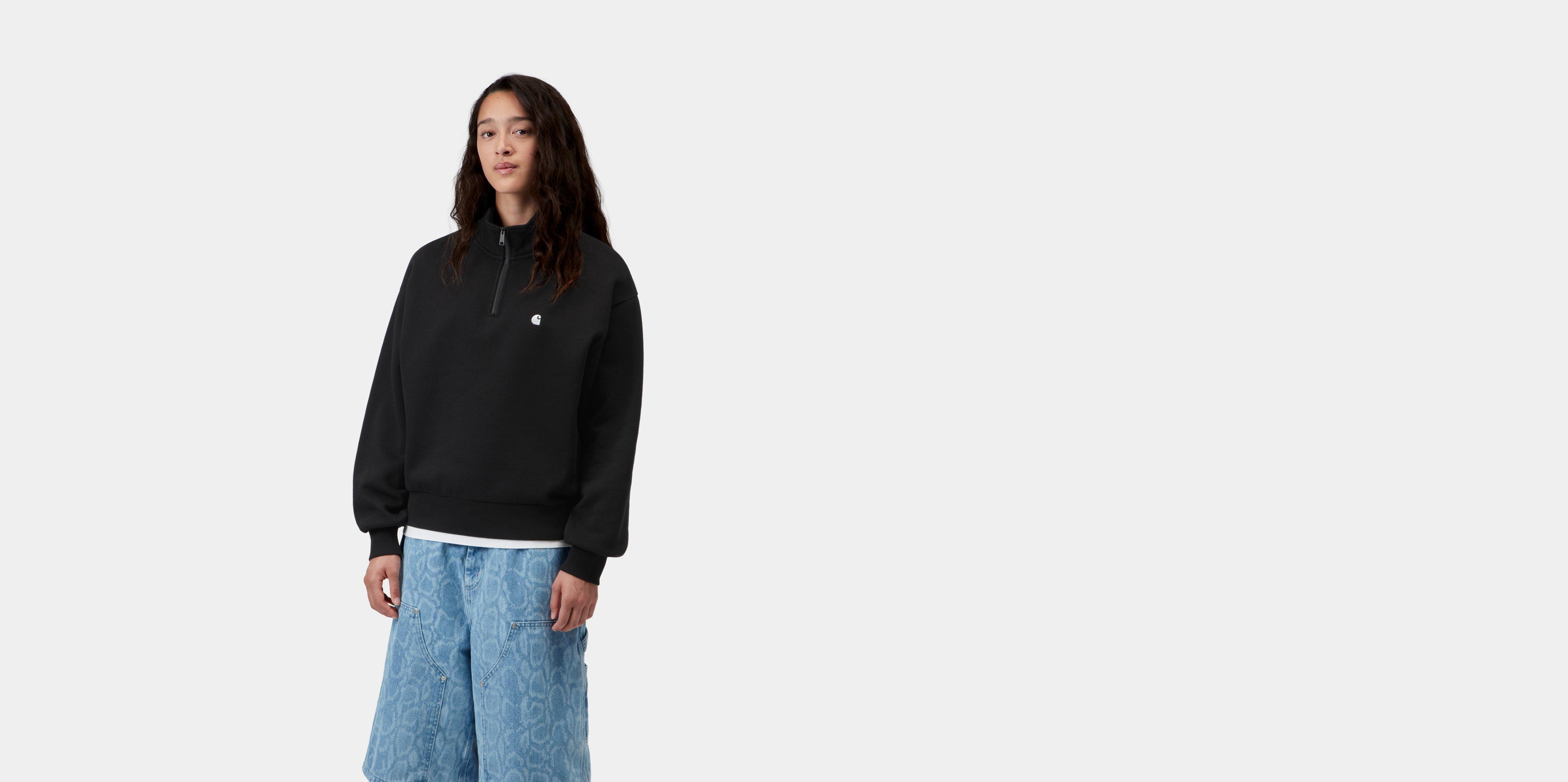 Carhartt WIP W' Casey High Neck Sweatshirt Black / Silver | XS | Women