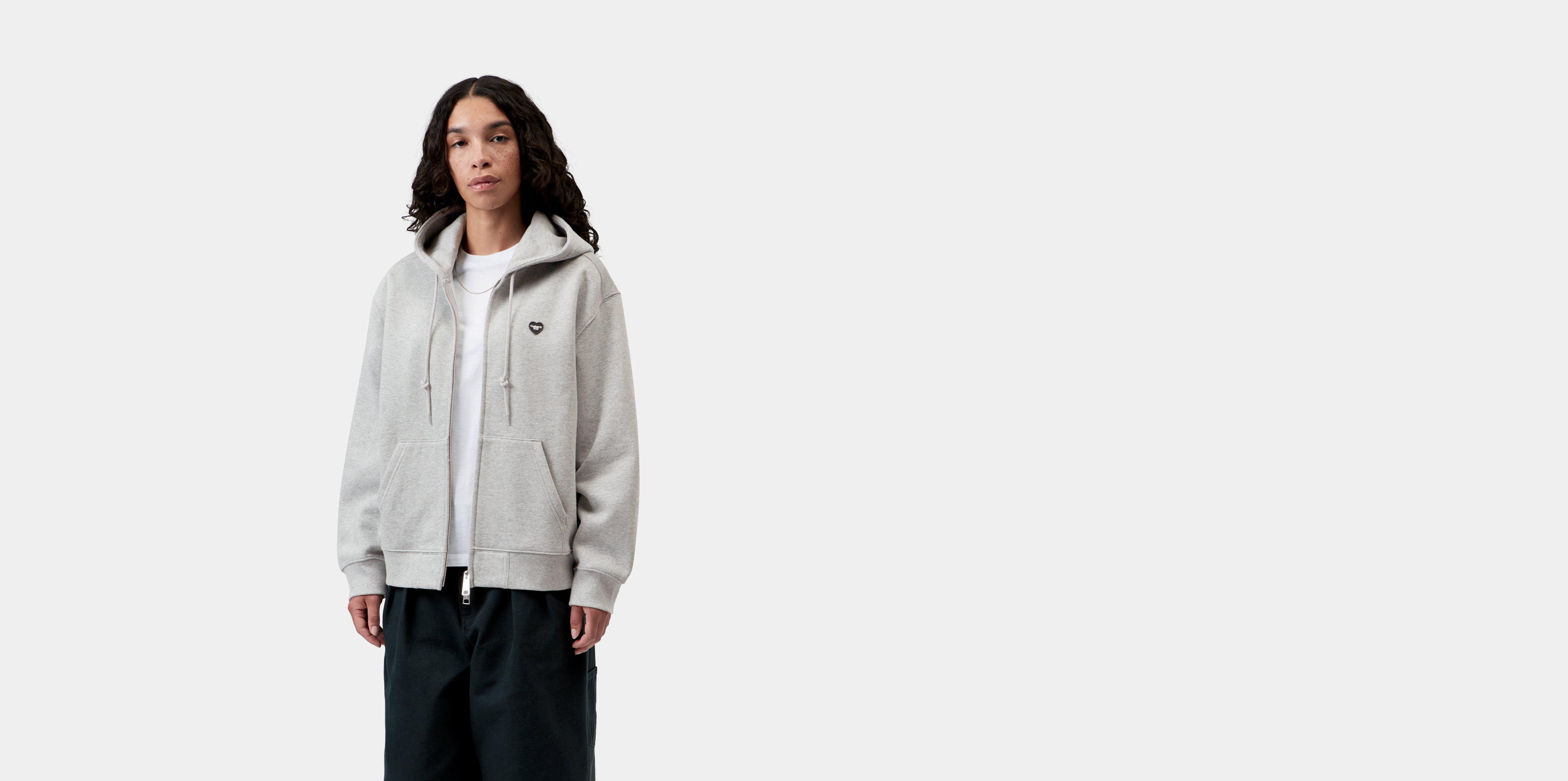 Carhartt WIP W' HD Small Heart Patch Jkt Grey Heather / Black | M | Women