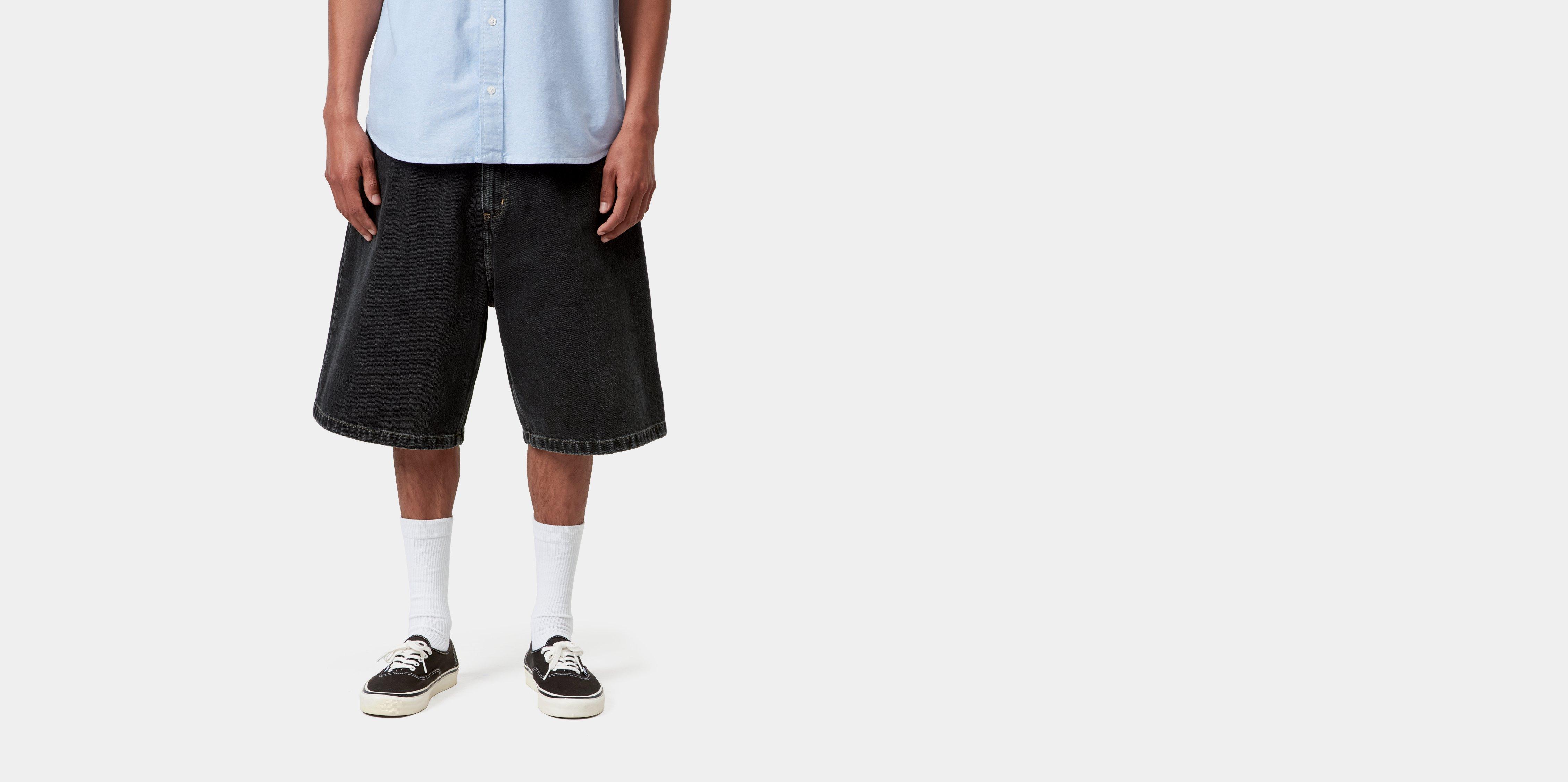 Carhartt WIP Brandon Short Black stone washed | S | Men