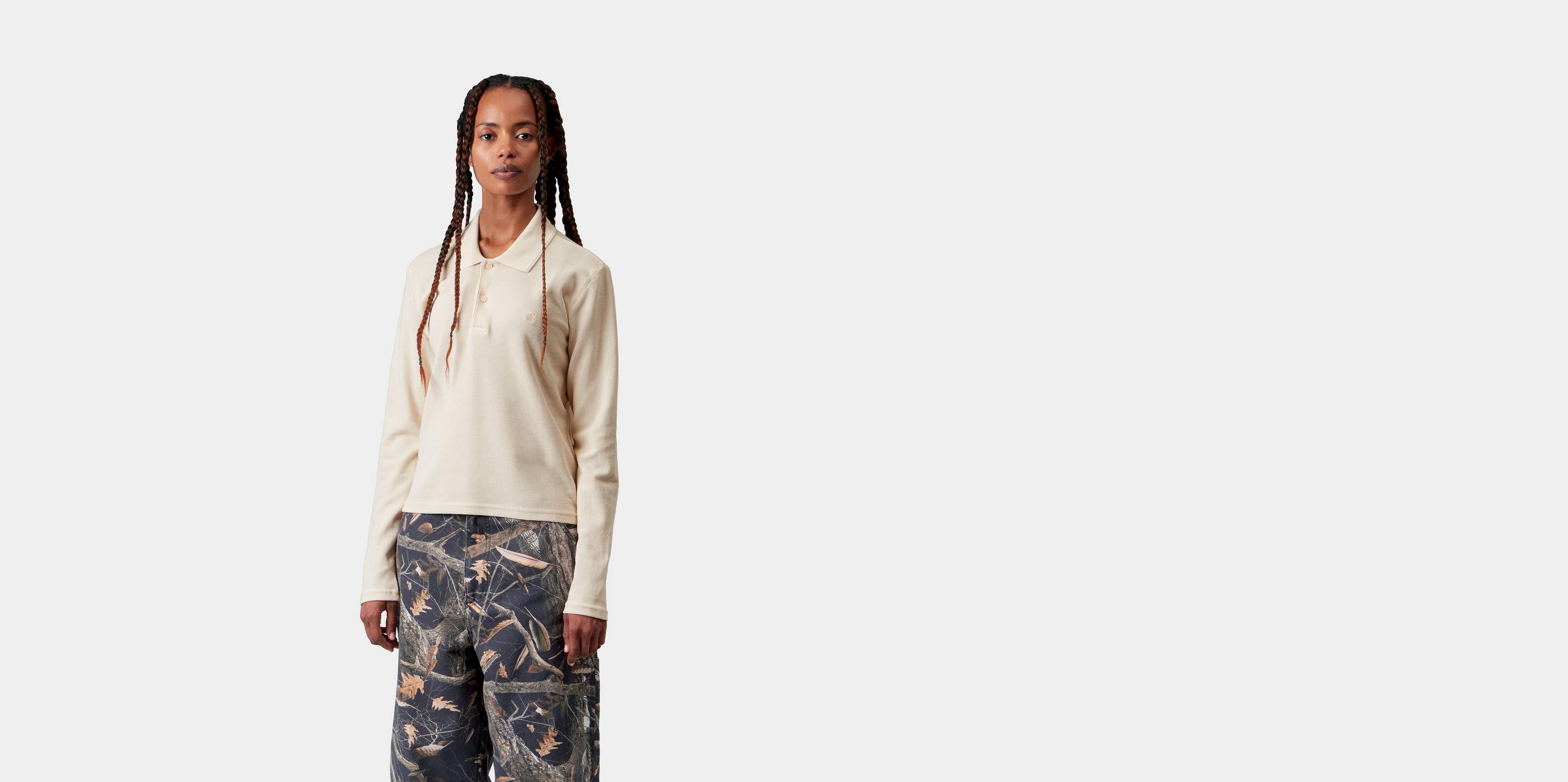 Carhartt WIP Women's L/S Dora Polo, Natural | Official Online Store