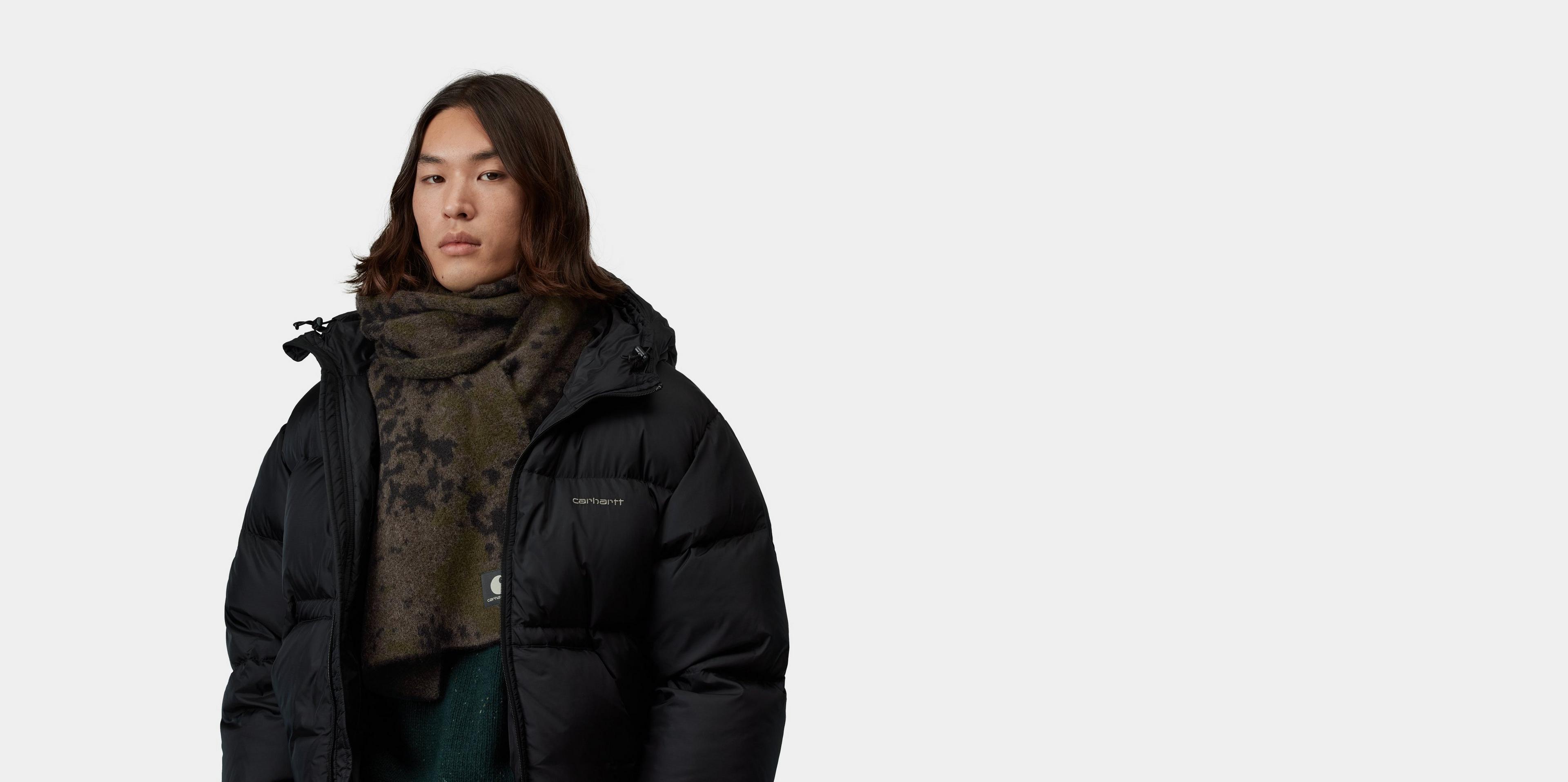 Carhartt WIP Camo Disperse Scarf, Camo Disperse Jacquard, Black