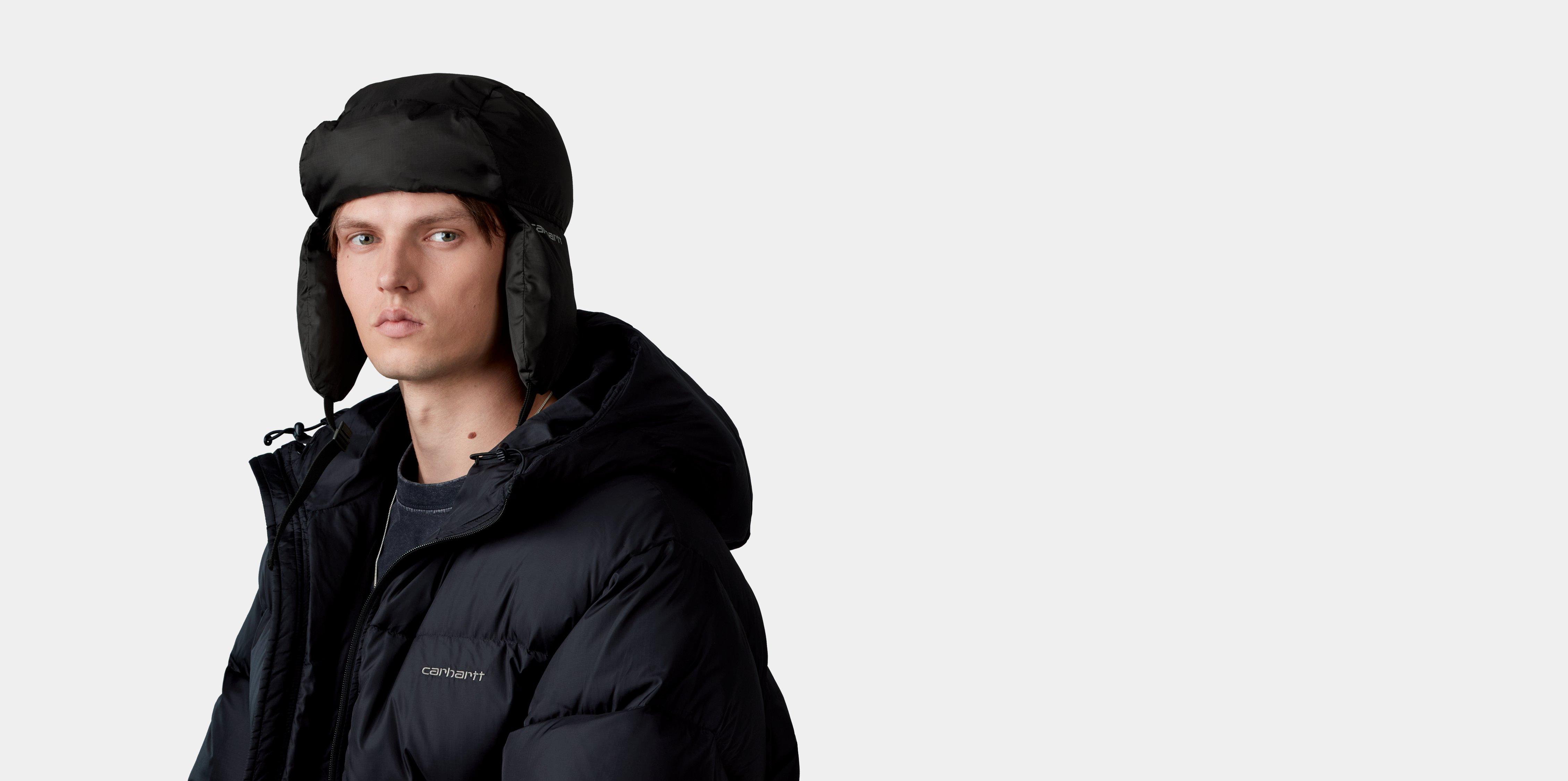 Carhartt WIP Ardon Ear Guard Cap Black / Shady Grey | S-M