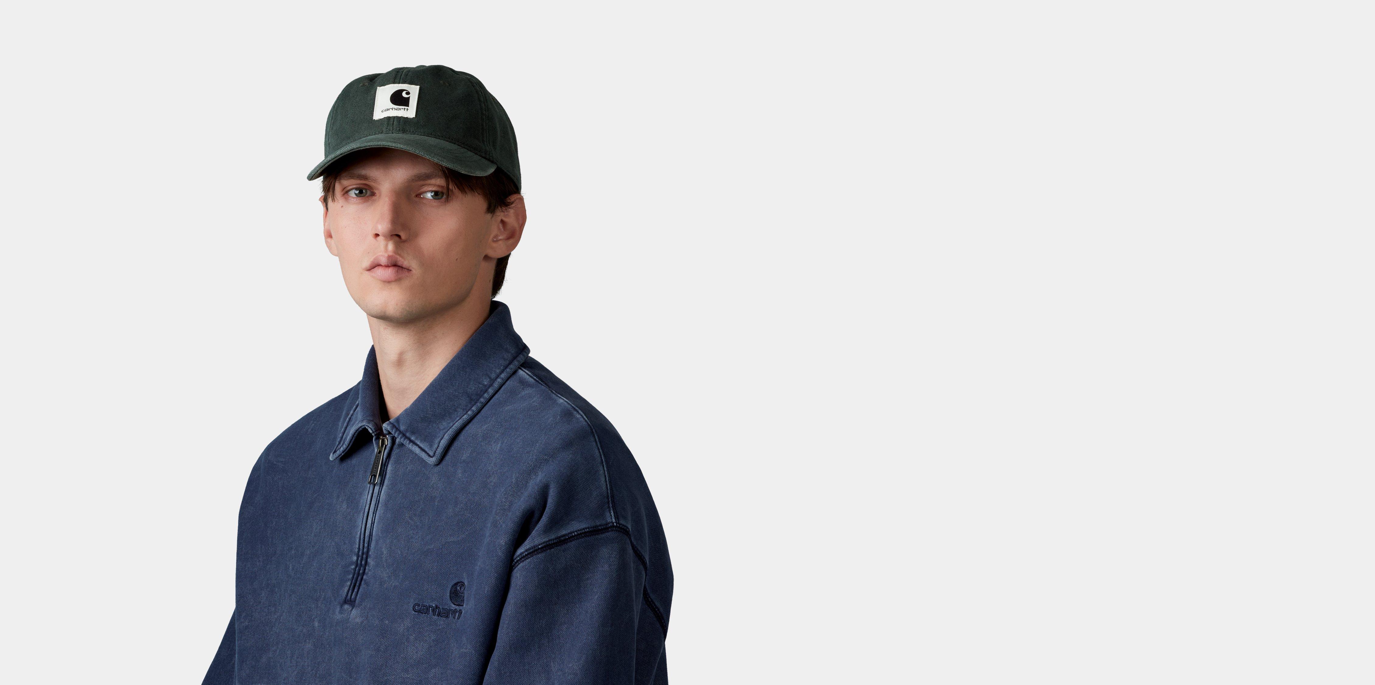 Carhartt WIP Canvas Cap Raven stone washed | black