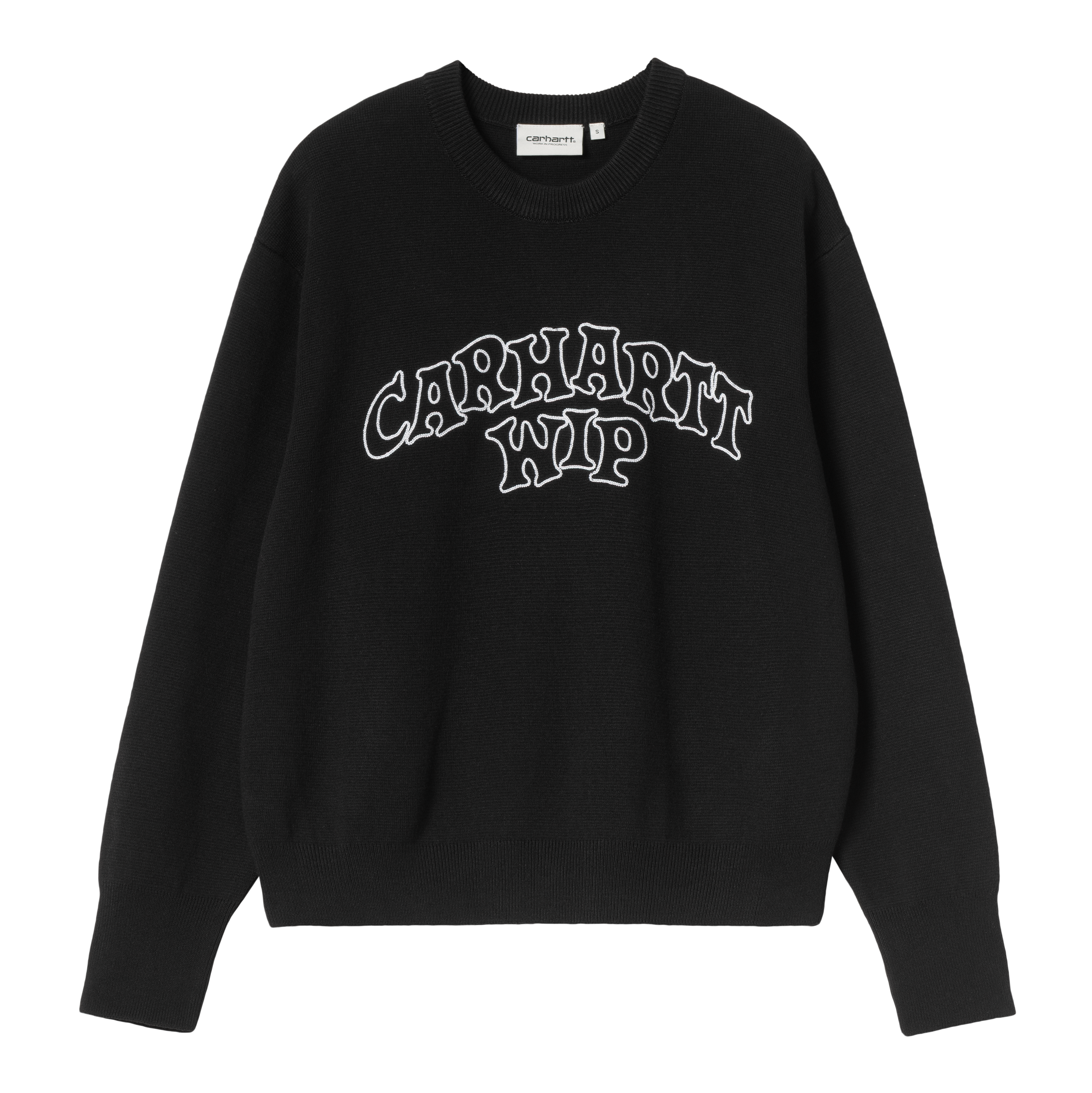 Carhartt WIP Women's Limn Script Sweater, Black / Wax | Official