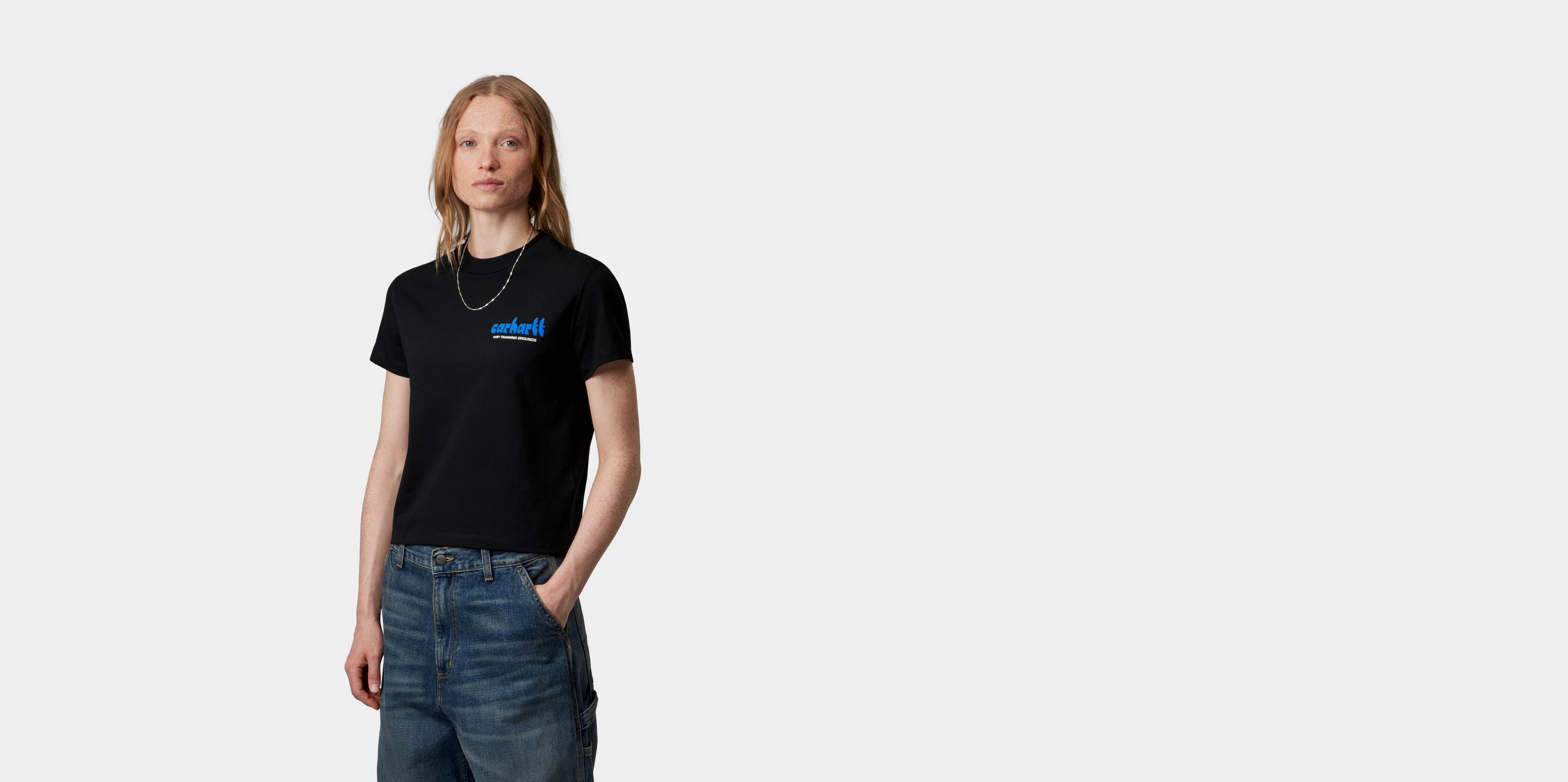 Carhartt WIP Women's S/S Framework T-Shirt, Black | Official