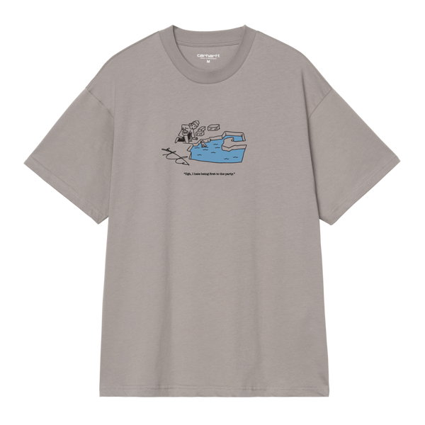 S/S Ice Fishing T-Shirt Shady Grey