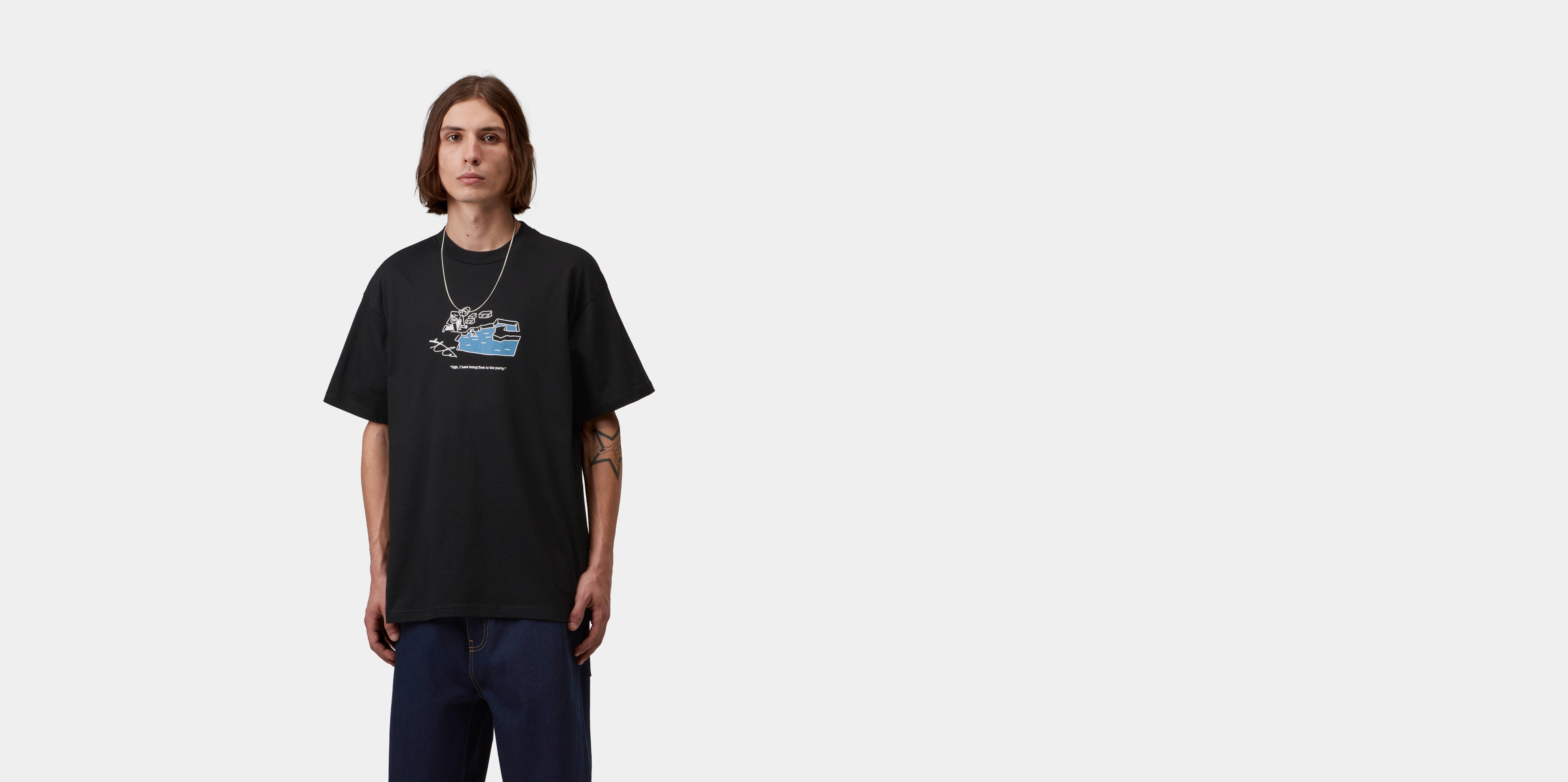 Carhartt WIP S/S Ice Fishing T-Shirt Black | XS | Men