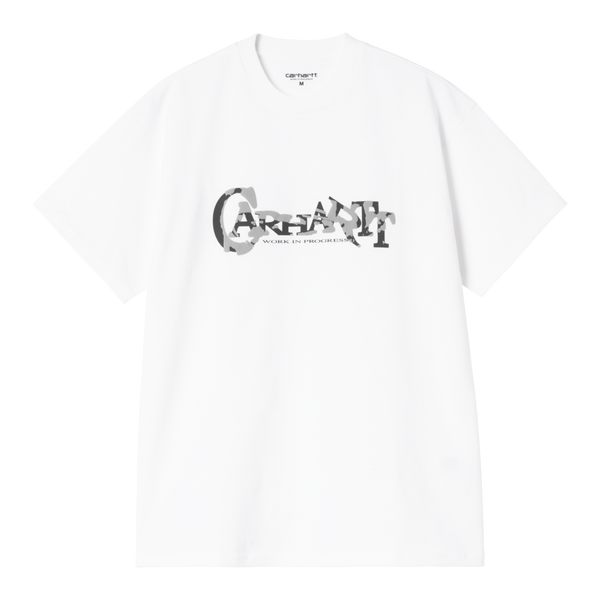 S/S Chinsel Script T-Shirt White