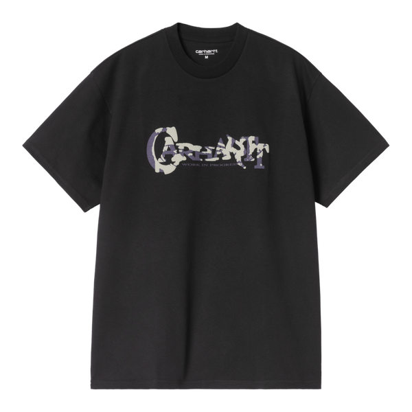 S/S Chinsel Script T-Shirt Black