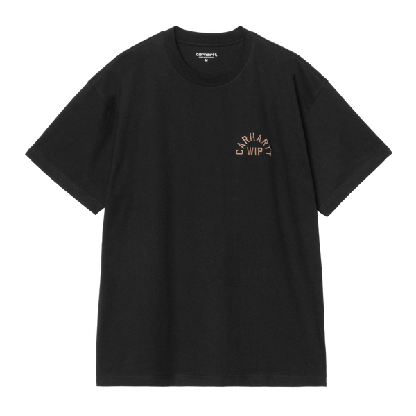 S/S Arch Script T-Shirt Black / WIP H Brown