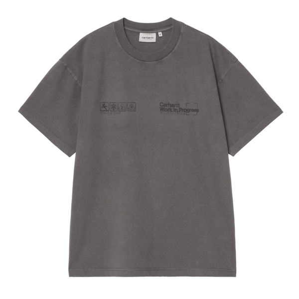 S/S Boxed T-Shirt Soot garment dyed