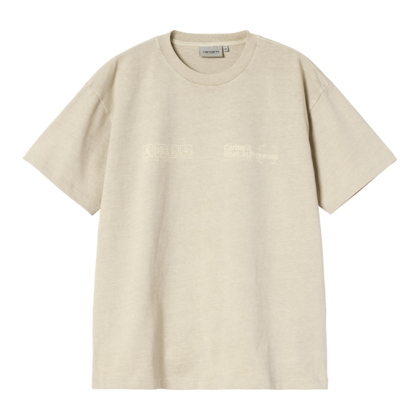 S/S Boxed T-Shirt Fleur De Sel garment dyed