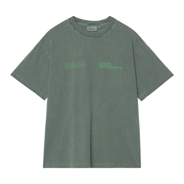 S/S Boxed T-Shirt Dark Scarab garment dyed