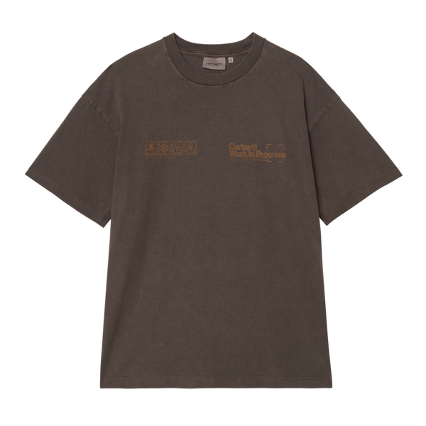 S/S Boxed T-Shirt Tobacco garment dyed