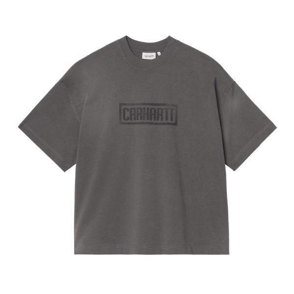 S/S Bricky Man T-Shirt Soot stone dyed