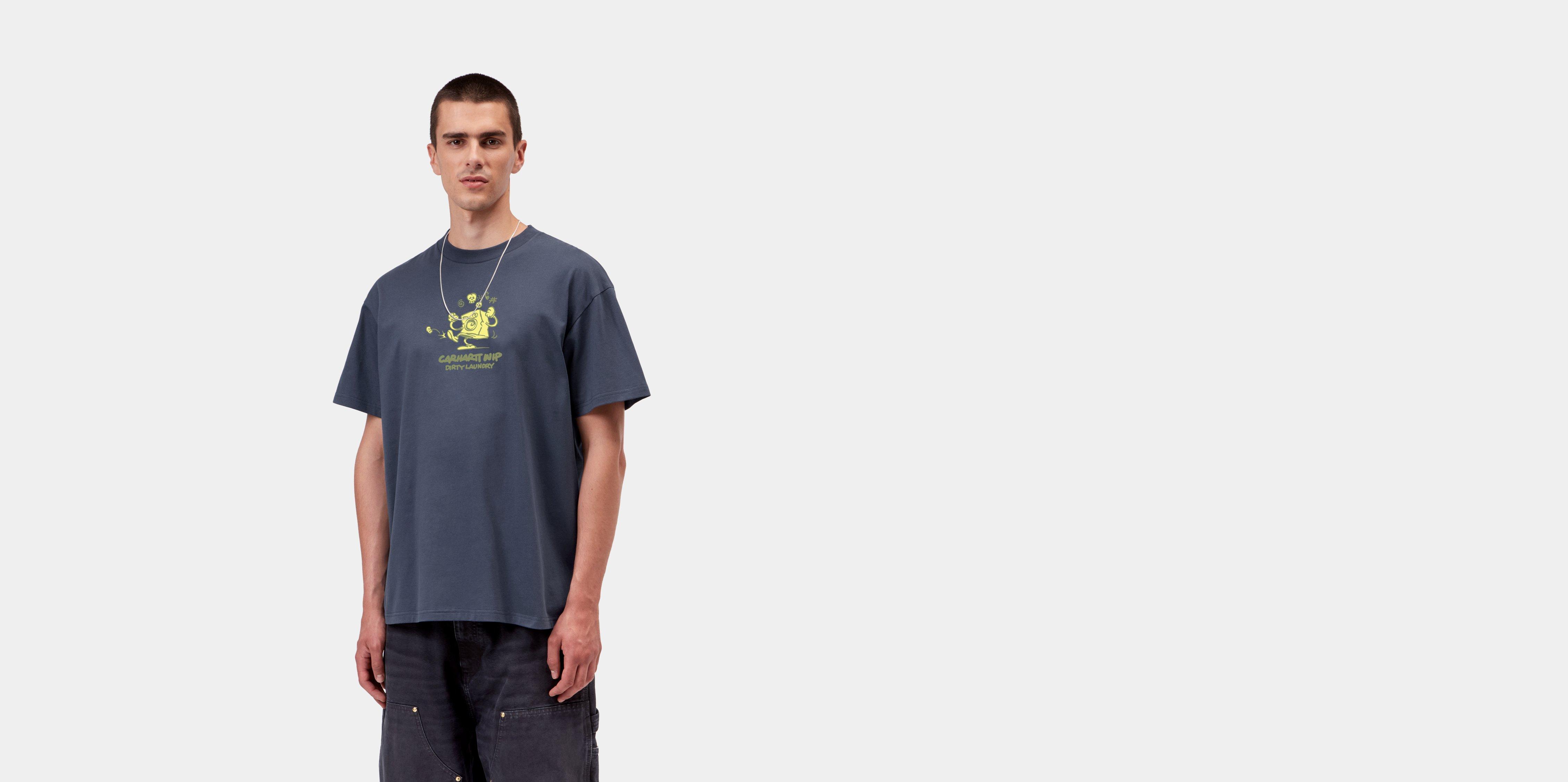 Carhartt WIP S/S Dirty Laundry T-Shirt Blue | M | Men