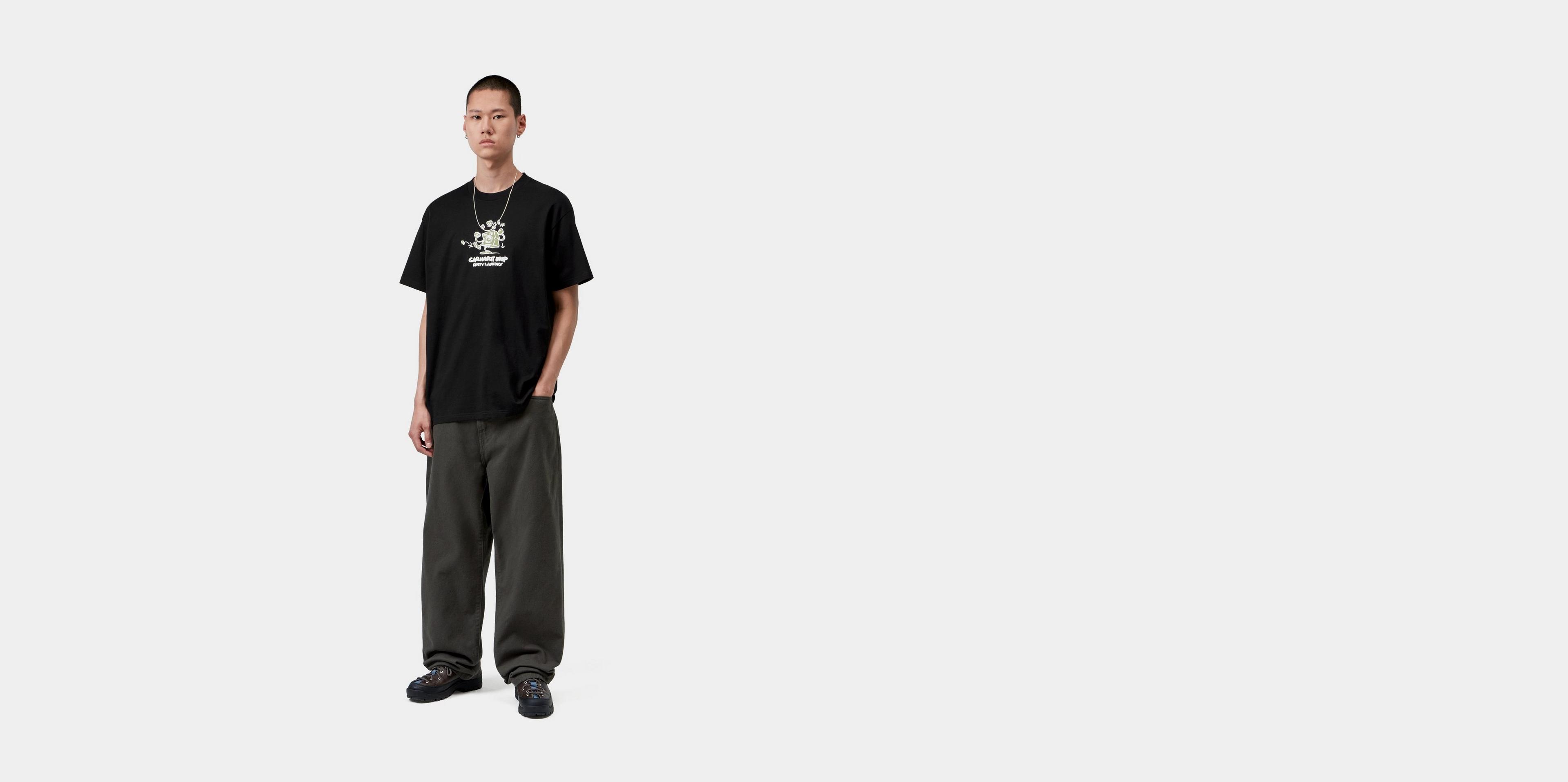 Carhartt WIP S/S Dirty Laundry T-Shirt, Black | Official Online Store