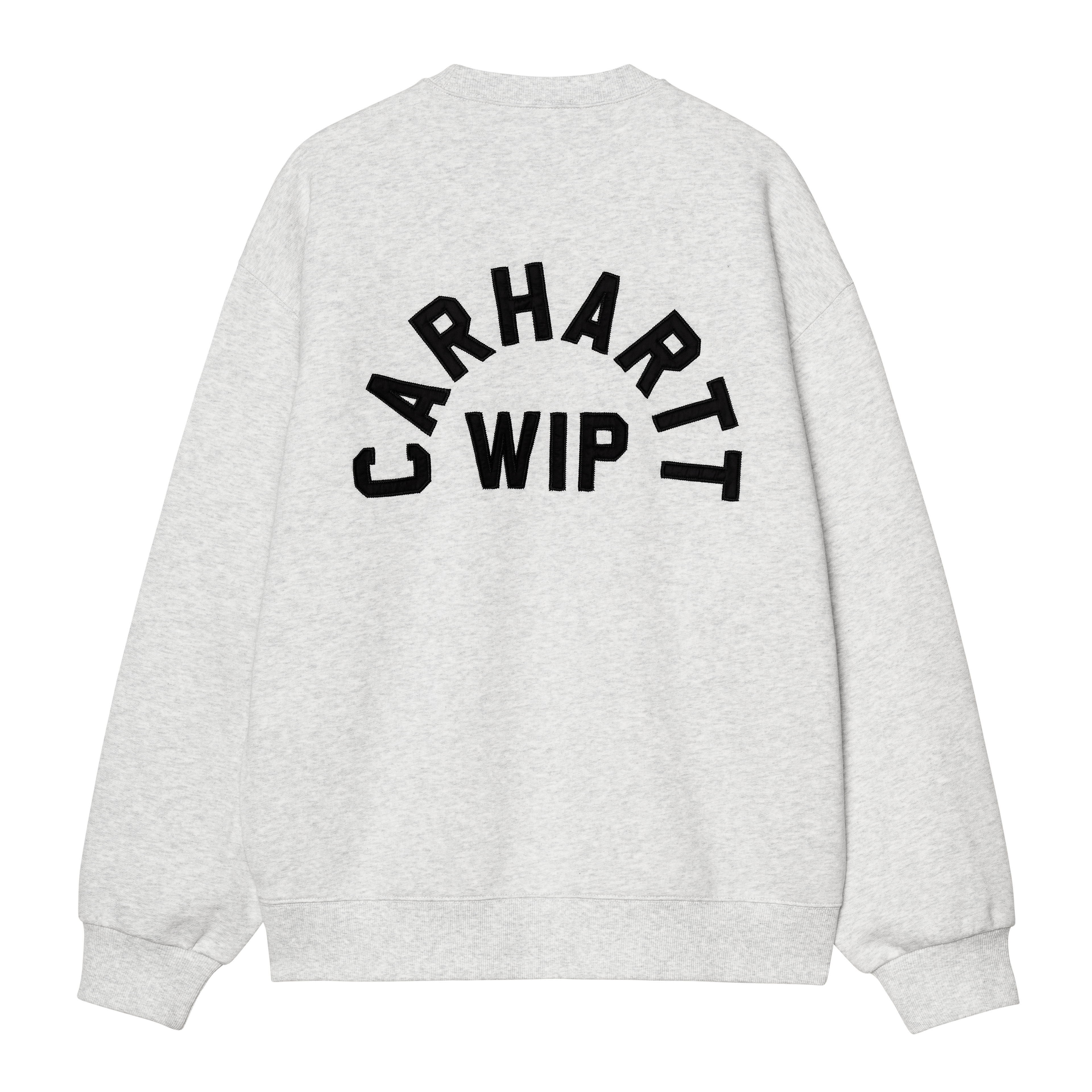 Carhartt WIP Arch Script Sweatshirt, Ash Heather / Dark Navy