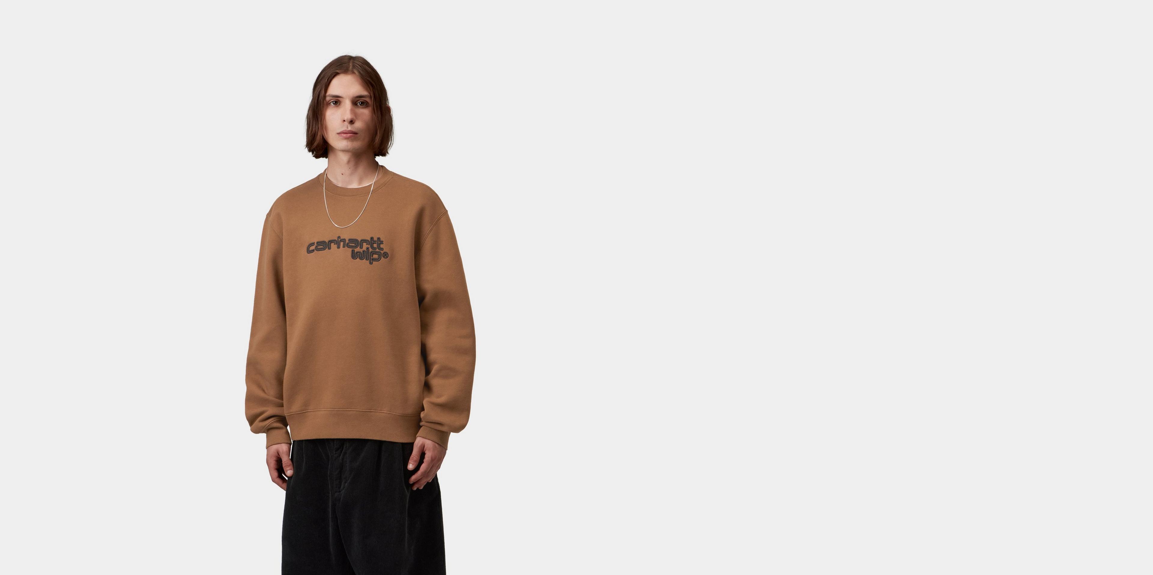 Carhartt WIP Wireless Sweatshirt, WIP H Brown / Black | Official