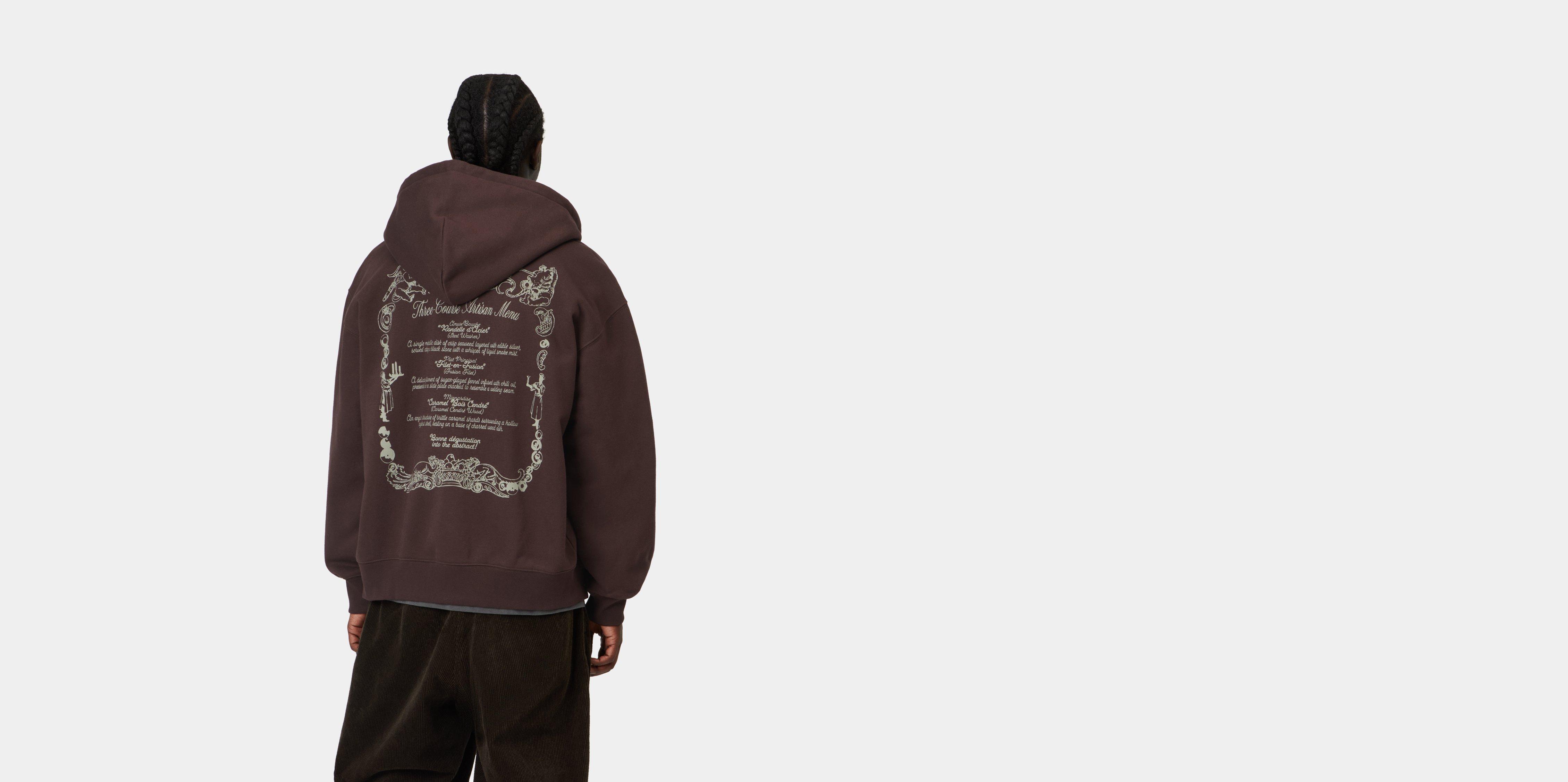 Carhartt WIP Hooded Chez WIP Sweat Jacket Palisander / Grey | brown | L | Men