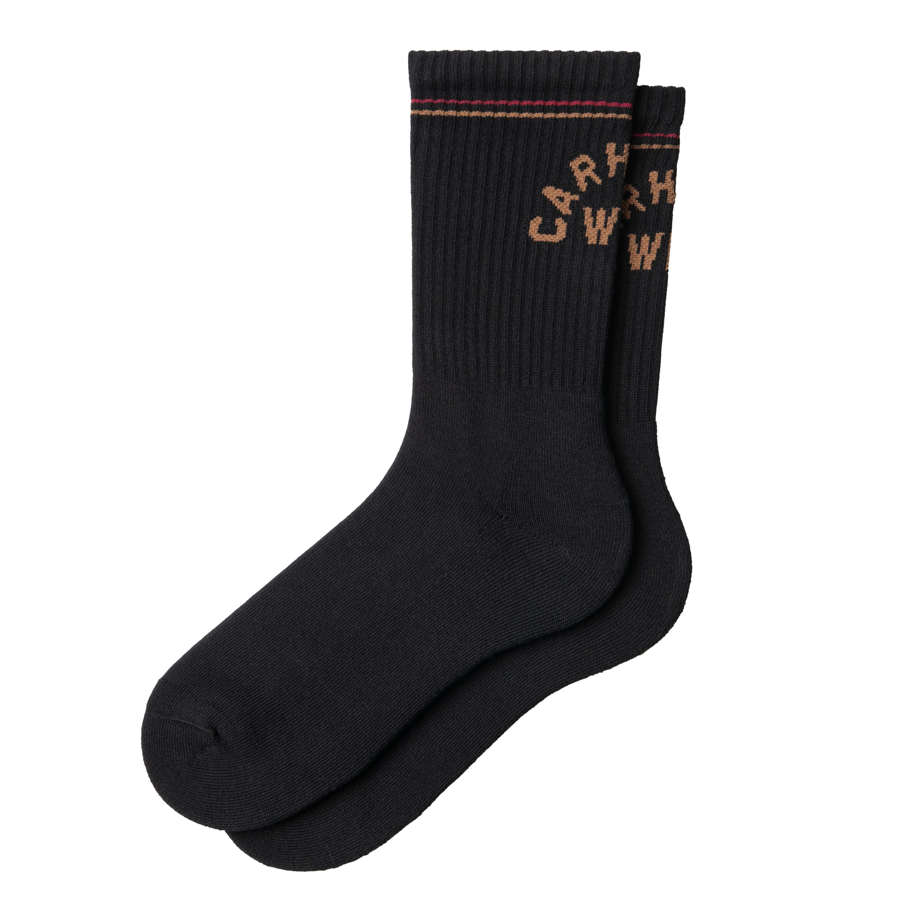 Carhartt WIP Arch Script Socks Black / WIP H Brown