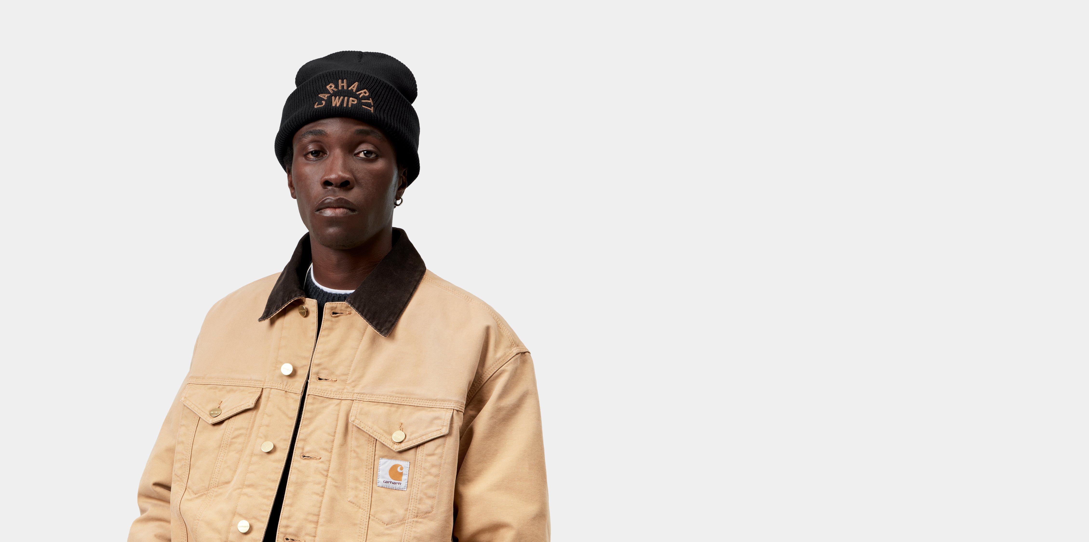 Carhartt WIP Arch Script Beanie Black / WIP H Brown